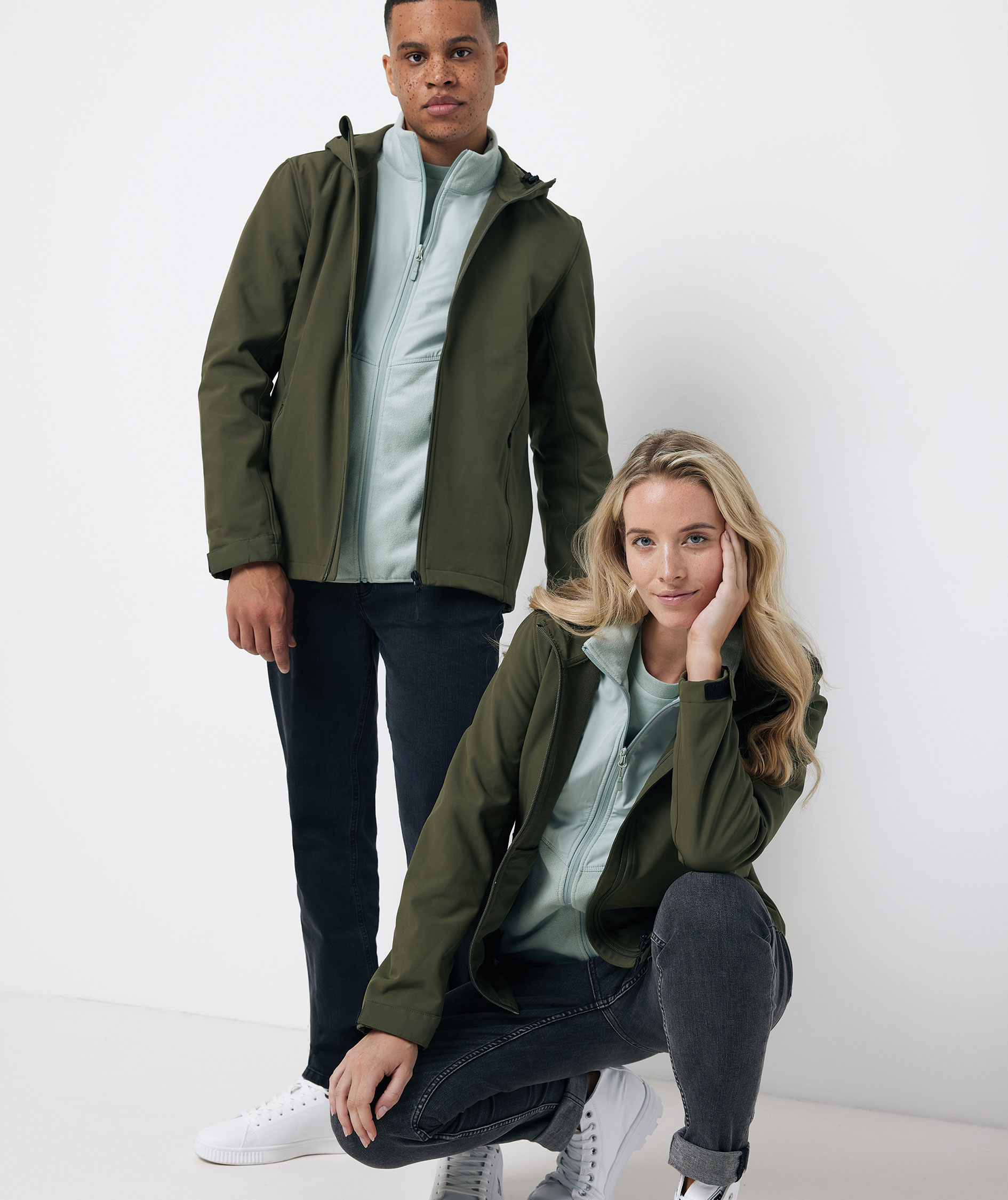 Iqoniq Makalu softshell jacket, Khaki, large image number 6