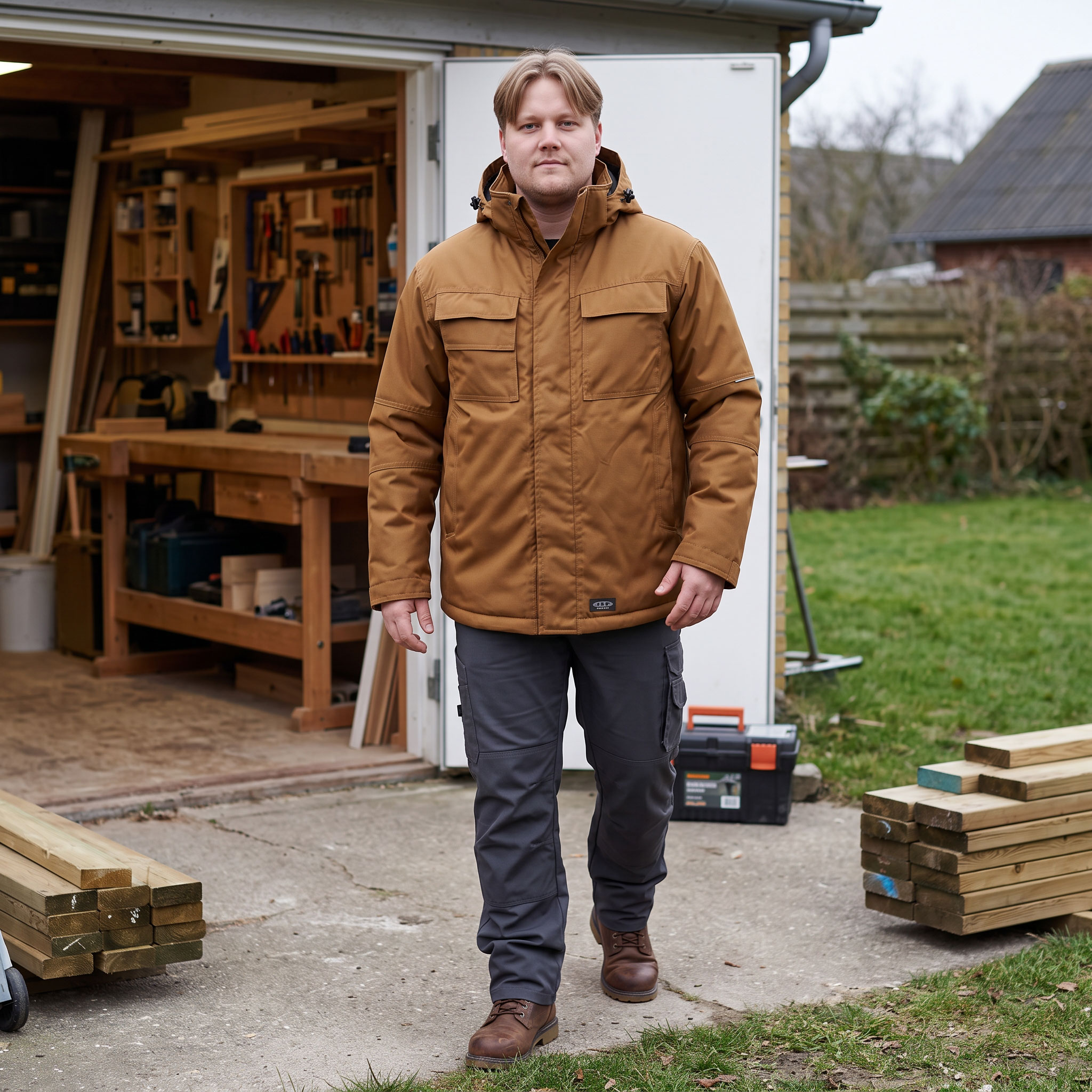 J.A.K. winter jacket 6153, Camel, large image number 1