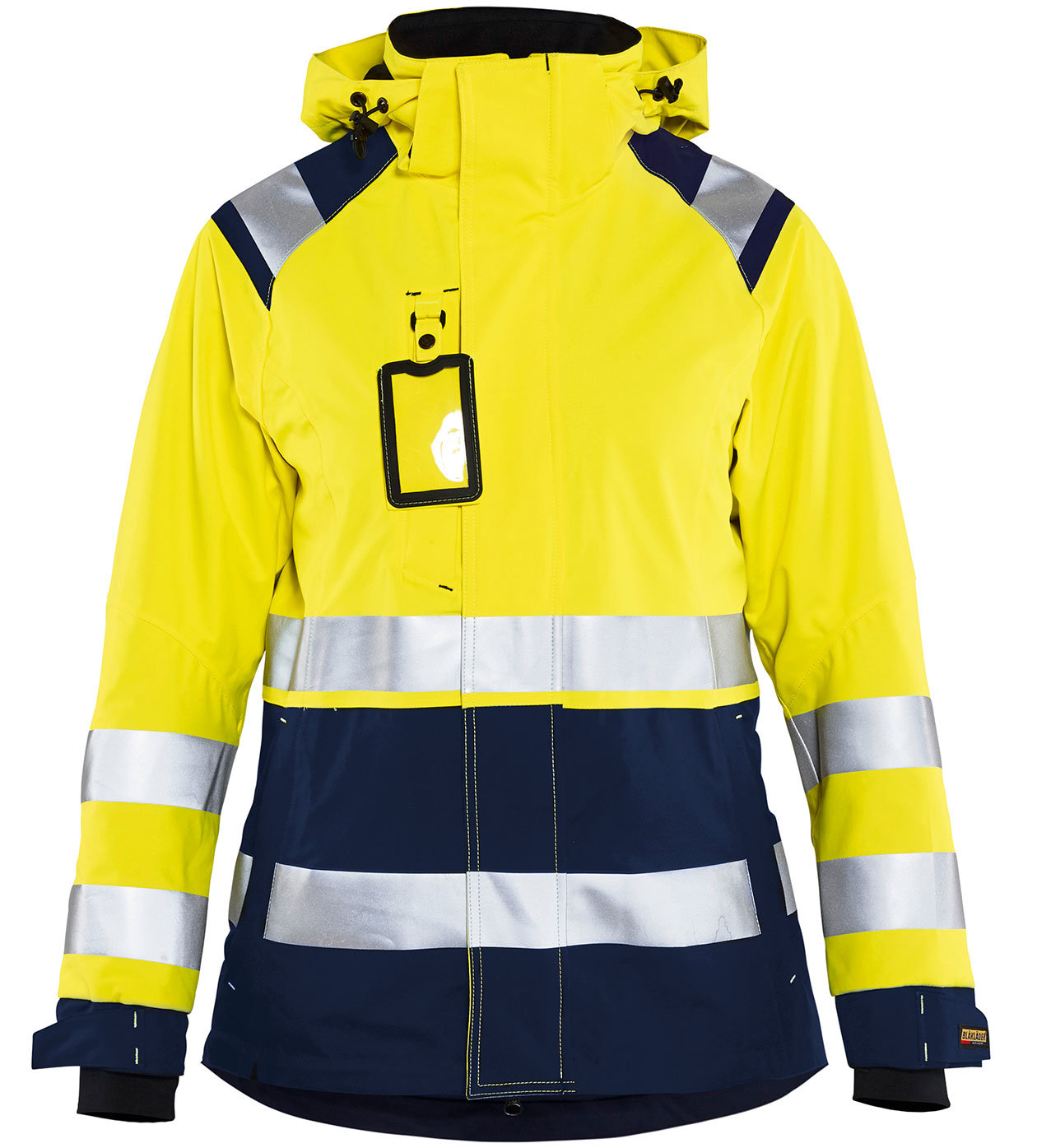 Bl&aring;kl&auml;der dame skaljakke, Hi-vis&nbsp;Gul/Marine