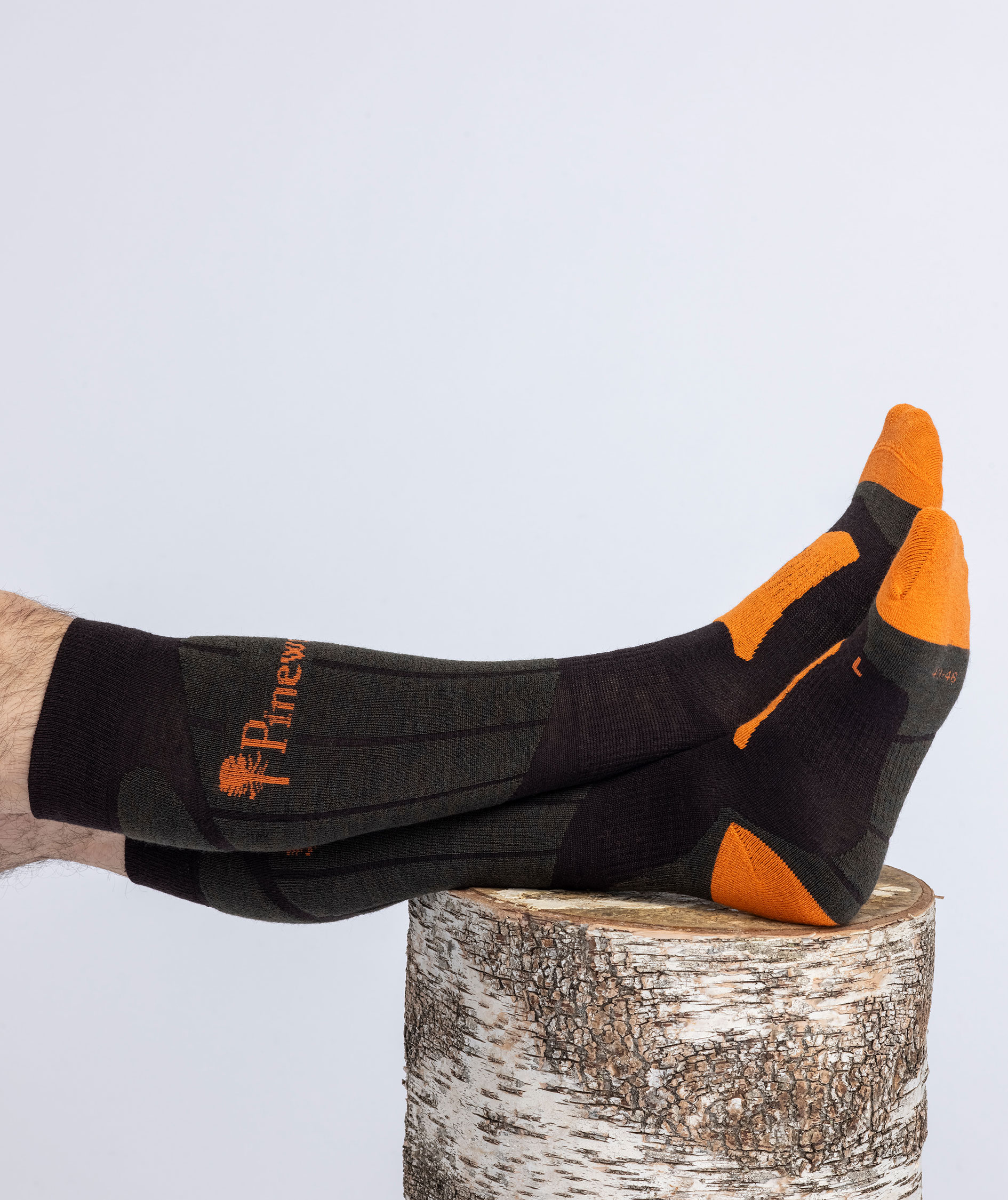 Pinewood Technical lange str&oslash;mper med uld, Dark Green/Green, large image number 2