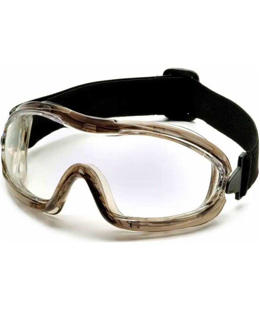 OS Goggle Pyramex  safety glasses, Clear/black, Clear/black, large image number 0