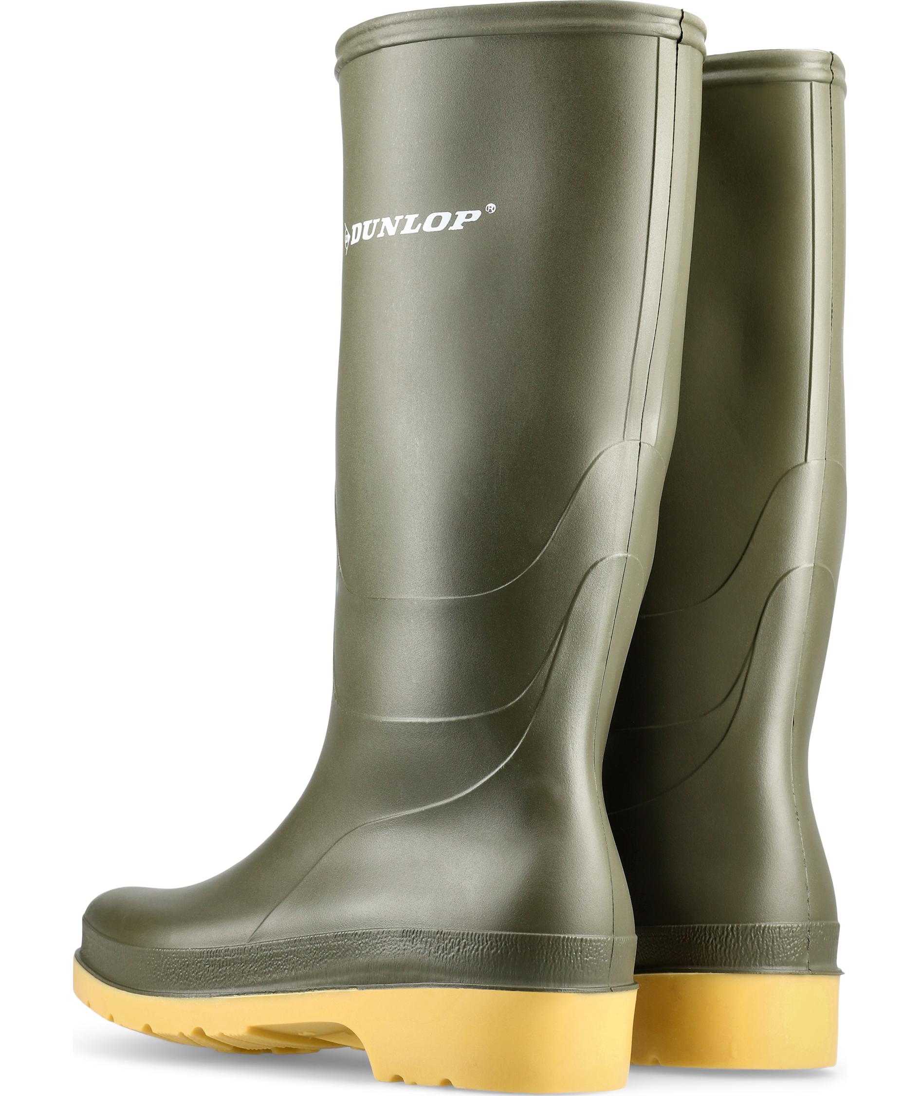Dunlop Dull rubber boots for kids, Green, large image number 4