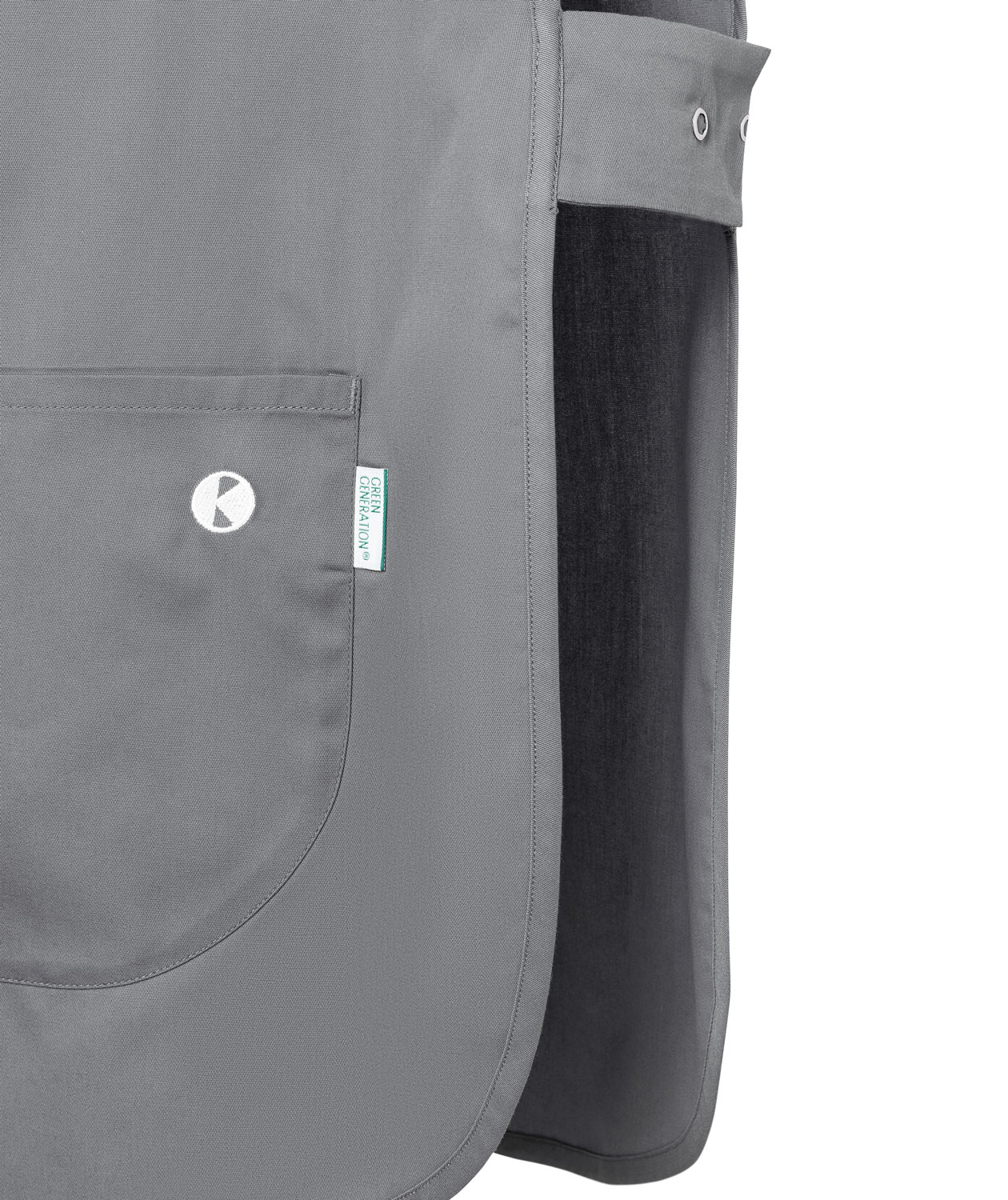 Karlowsky Essential sandwich apron, Platinum grey, large image number 4