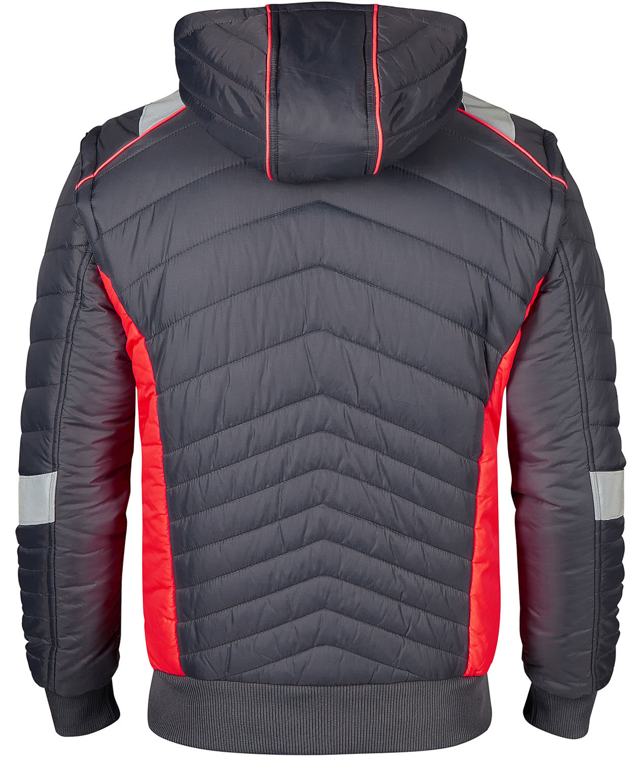 Engel 2-i-1 Cargo jacka, Gr&aring;/R&ouml;d