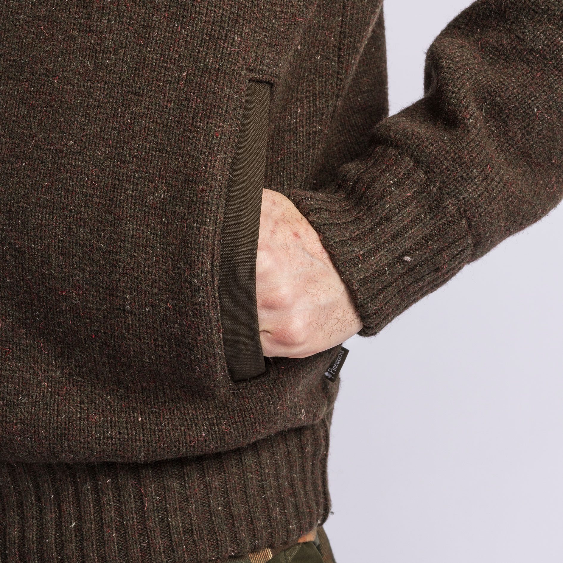 Pinewood Hurricane cardigan, Dark brown, large image number 6