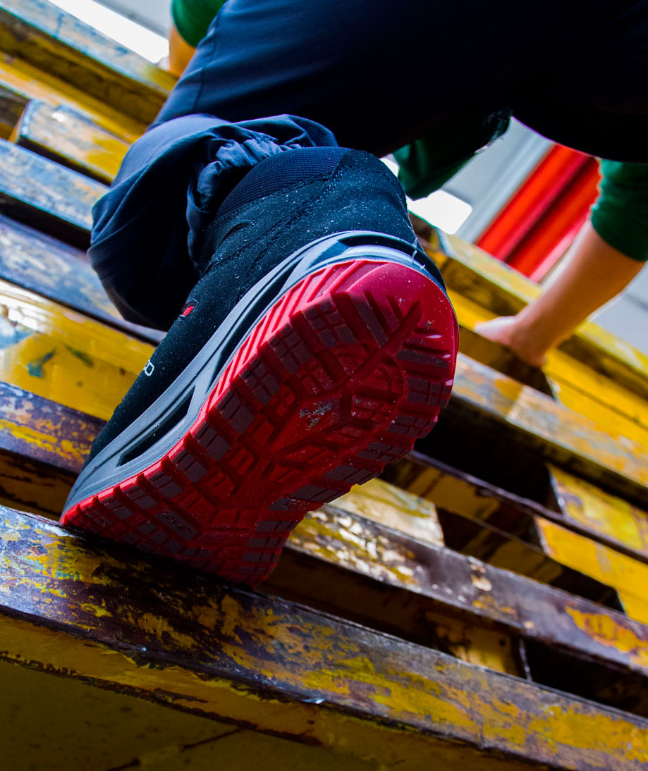 Giasco Tiger sikkerhedsst&oslash;vletter S3, Sort/R&oslash;d, large image number 2