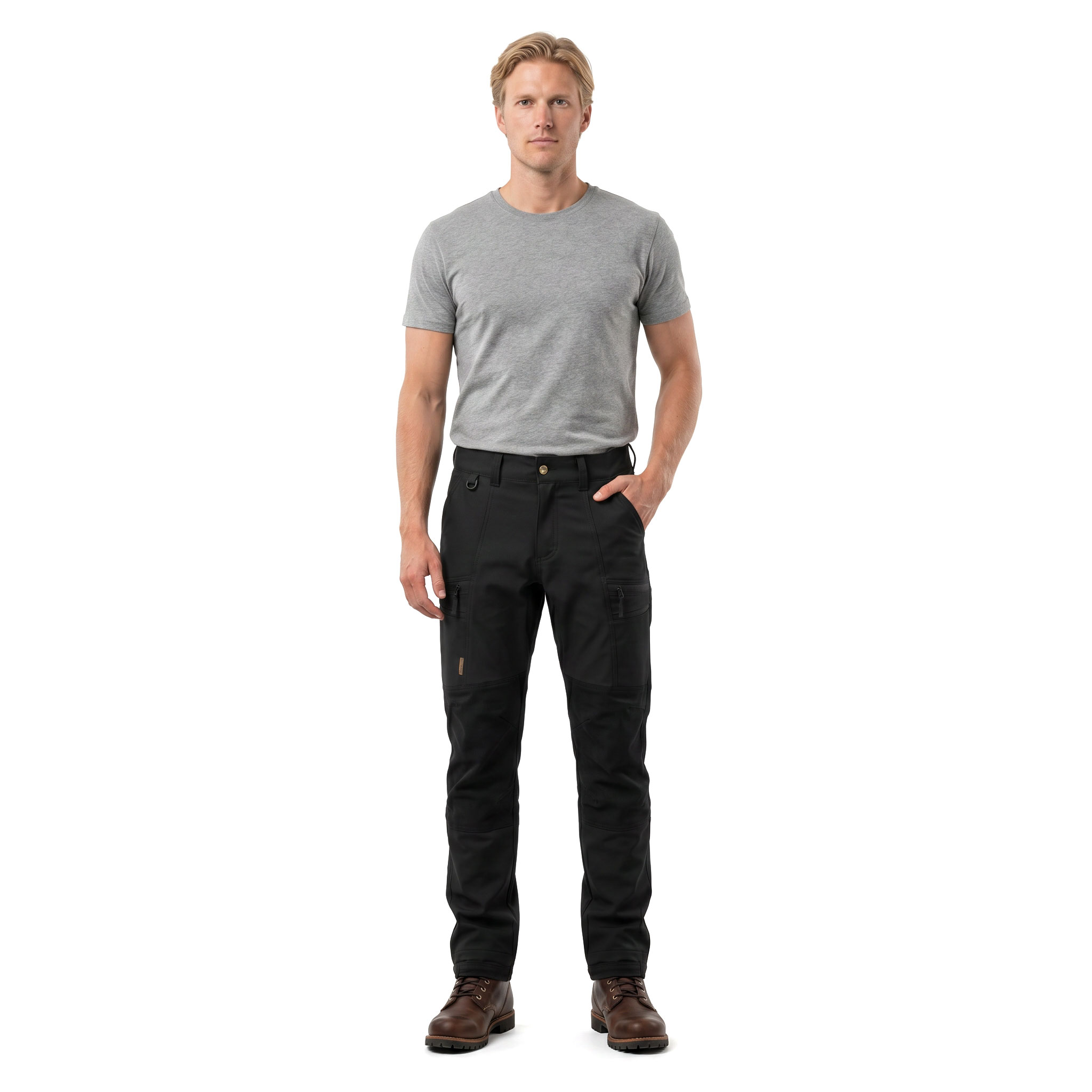 Westborn Active service trousers full stretch, Black, large image number 2