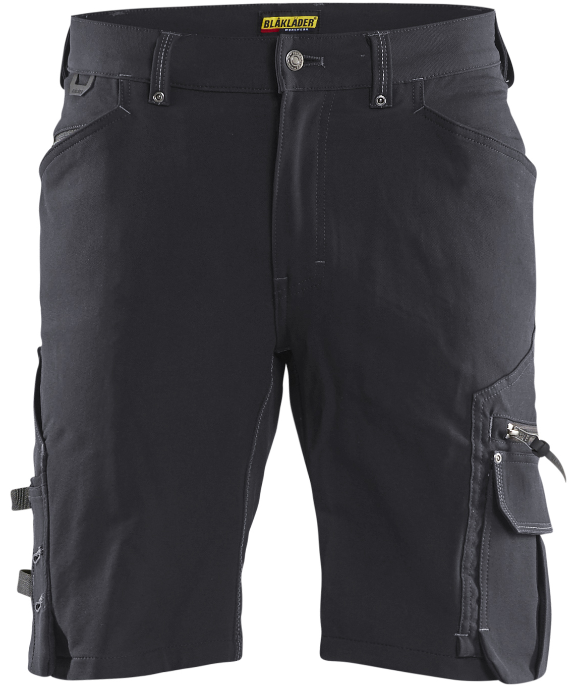 Bl&aring;kl&auml;der arbetsshorts X1900 full stretch, M&ouml;rkgr&aring;/Svart