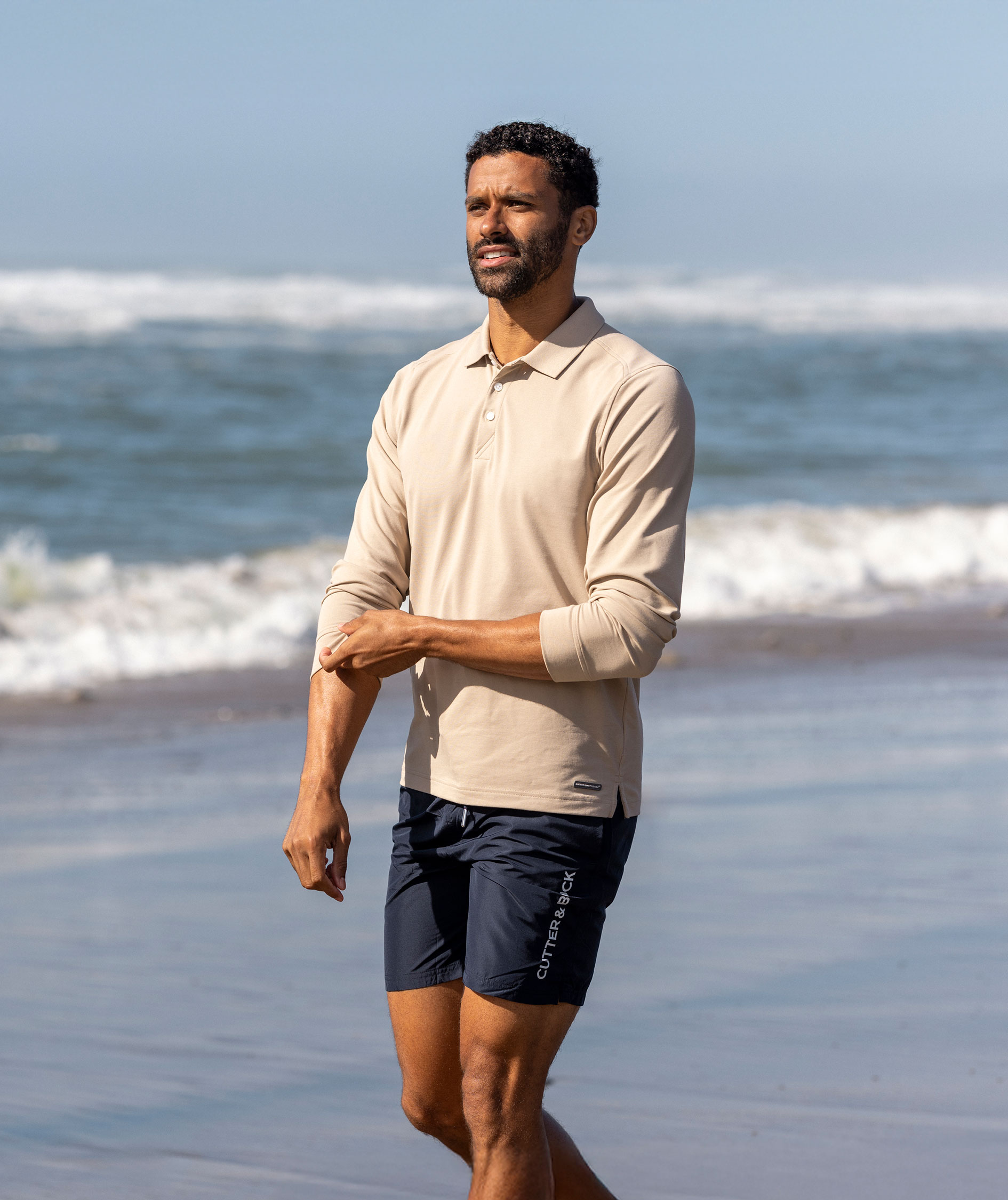 Cutter & Buck Advantage lang&aelig;rmet polo T-shirt