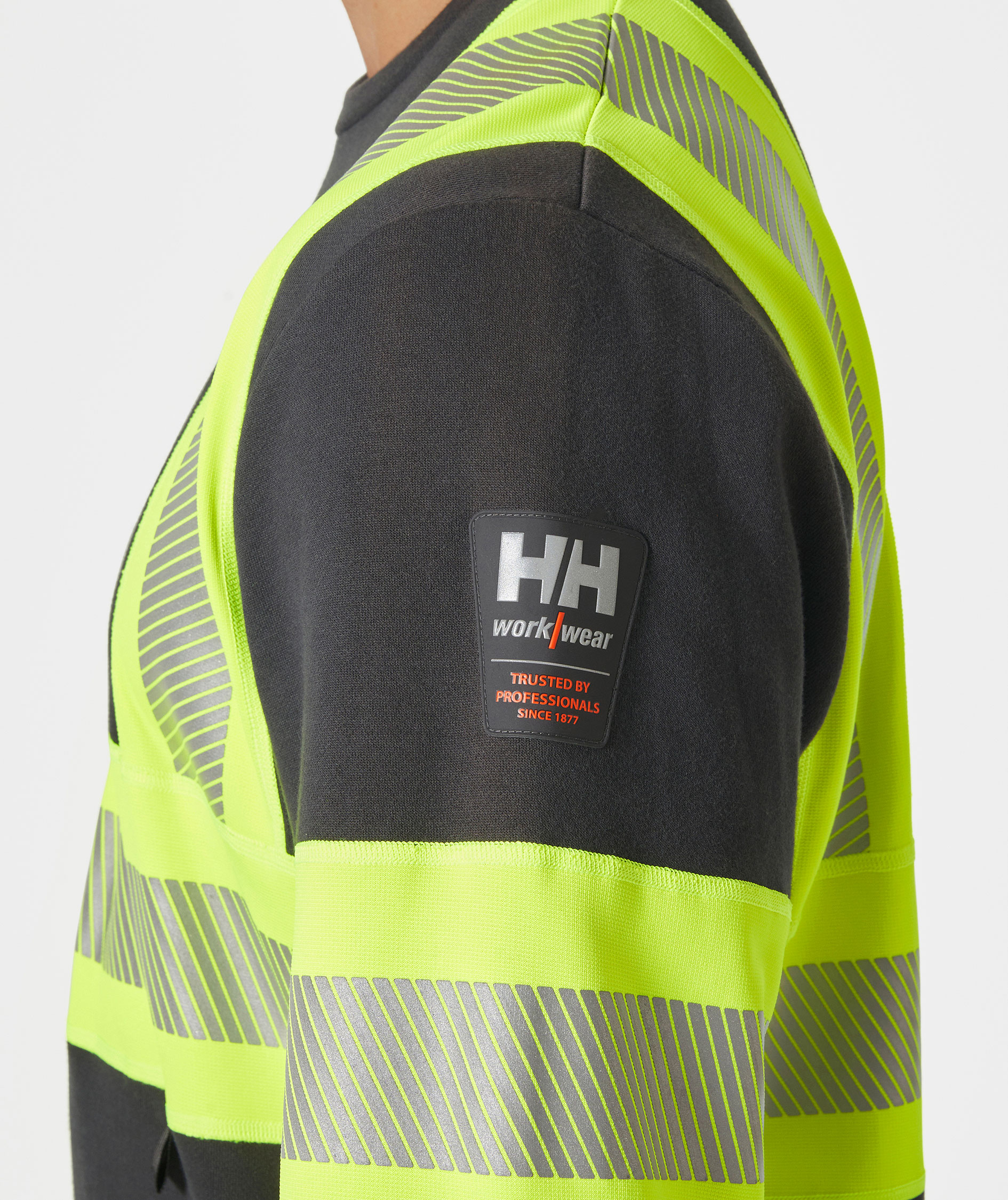 Helly Hansen ICU sweater, Hi-vis yellow/charcoal, large image number 4
