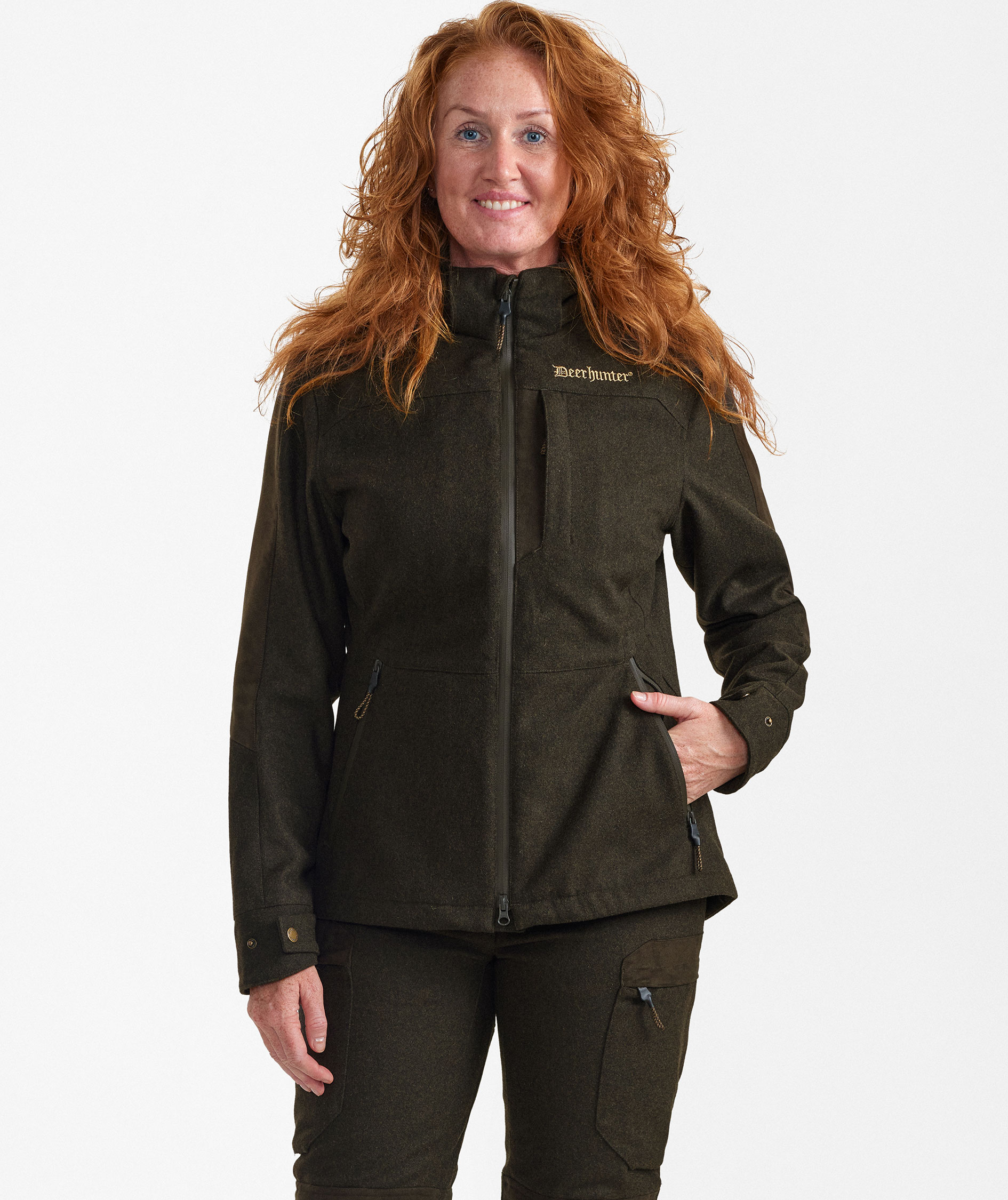 Deerhunter Tatra Active damejakke med ull, Loden Wood, large image number 3