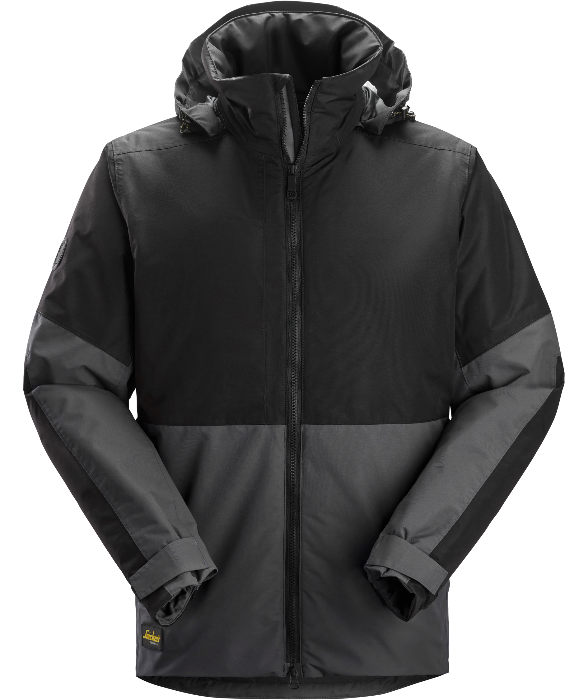 Snickers AllroundWork Winterjacke 1104, Steel Grey/Black, Steel Grey/Black, swatch