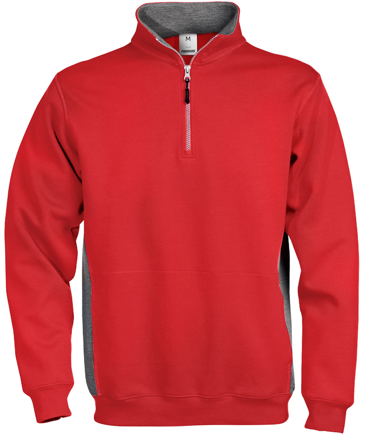 Fristads Acode sweatshirt med dragkedja, R&ouml;d/Antracitgr&aring;, large image number 0