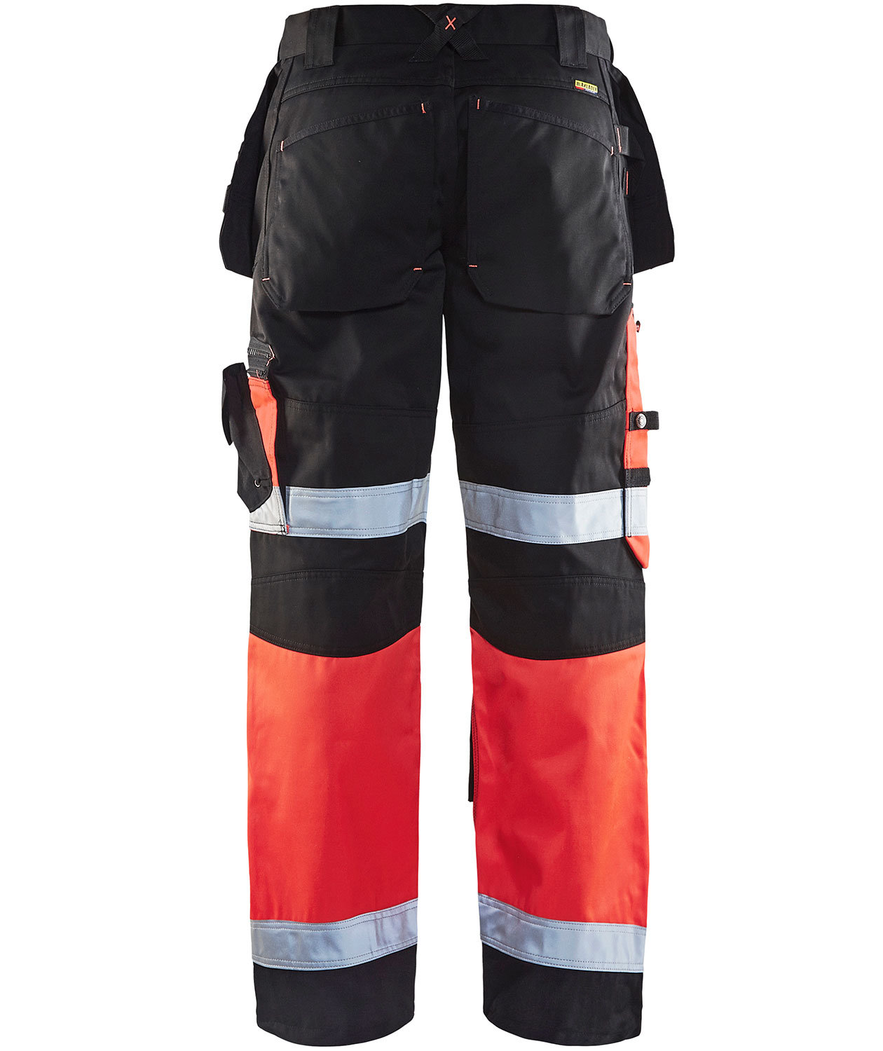 Bl&aring;kl&auml;der X1500 hantverksbyxa, Varsel R&ouml;d/Svart, large image number 2