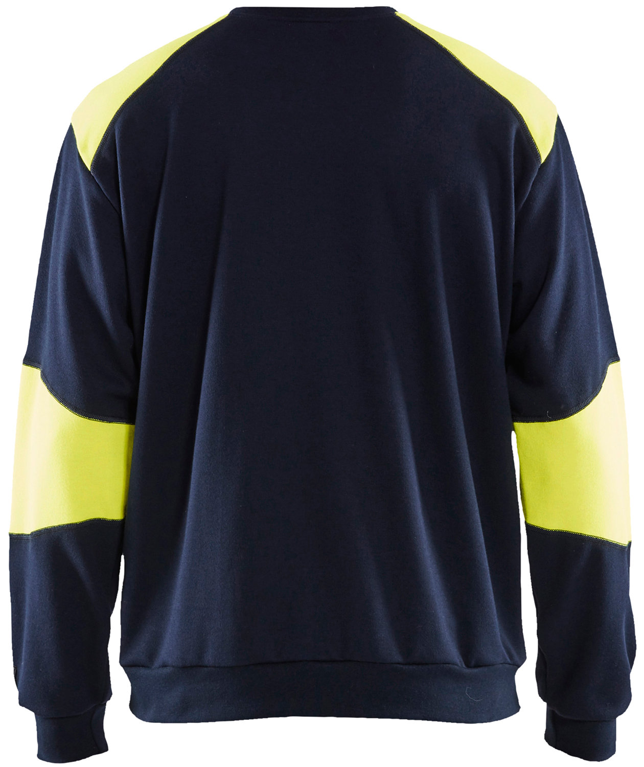 Bl&aring;kl&auml;der Anti-flame sweatshirt, Marin/Hi-Vis gul