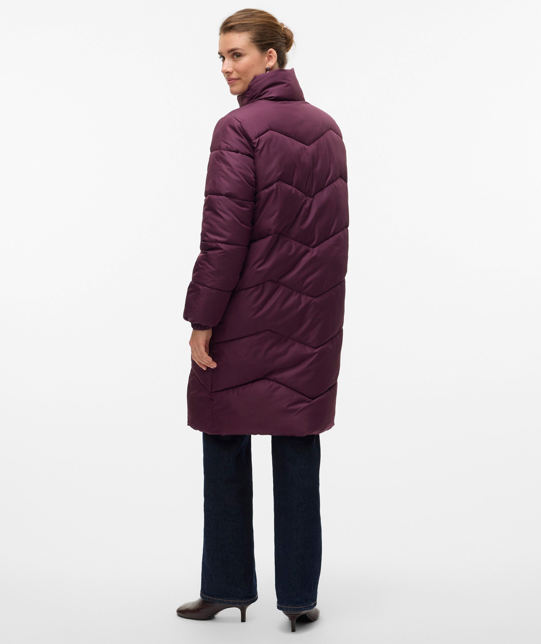 Vero Moda VMLIGARIO Langes Damen Steppjacke, Winetasting, large image number 2