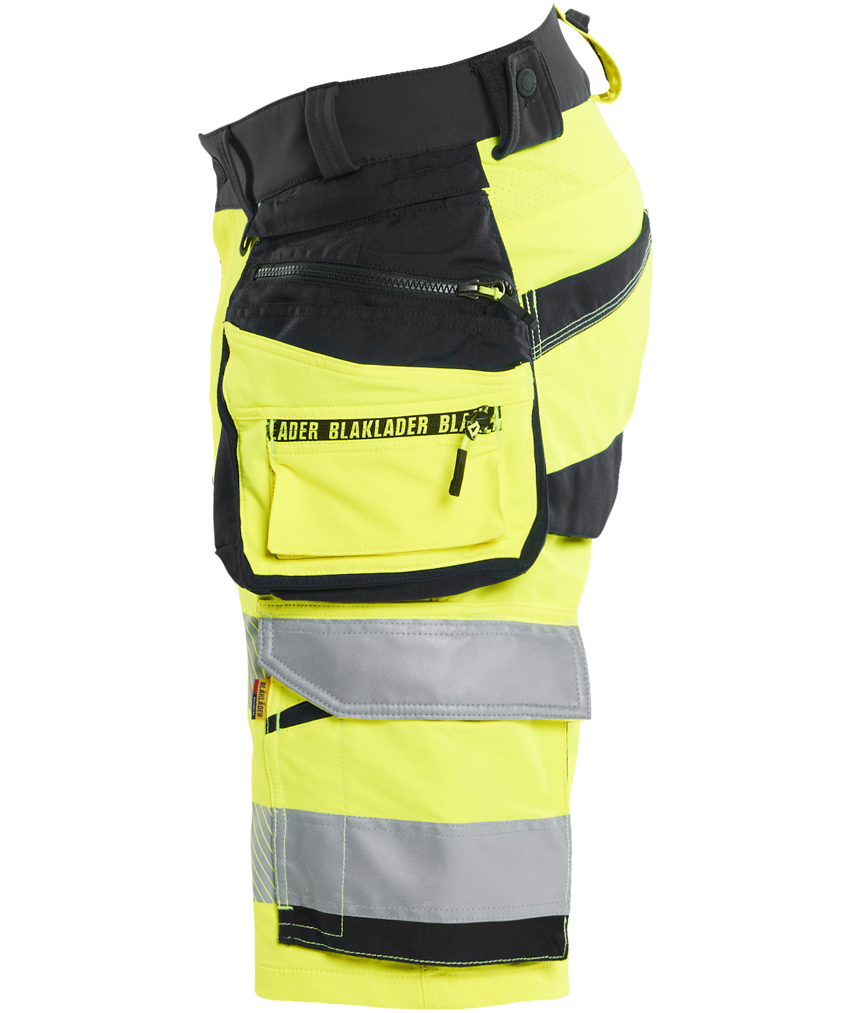 Bl&aring;kl&auml;der Handwerkershorts full stretch, Hi-vis Gelb/Schwarz, large image number 3