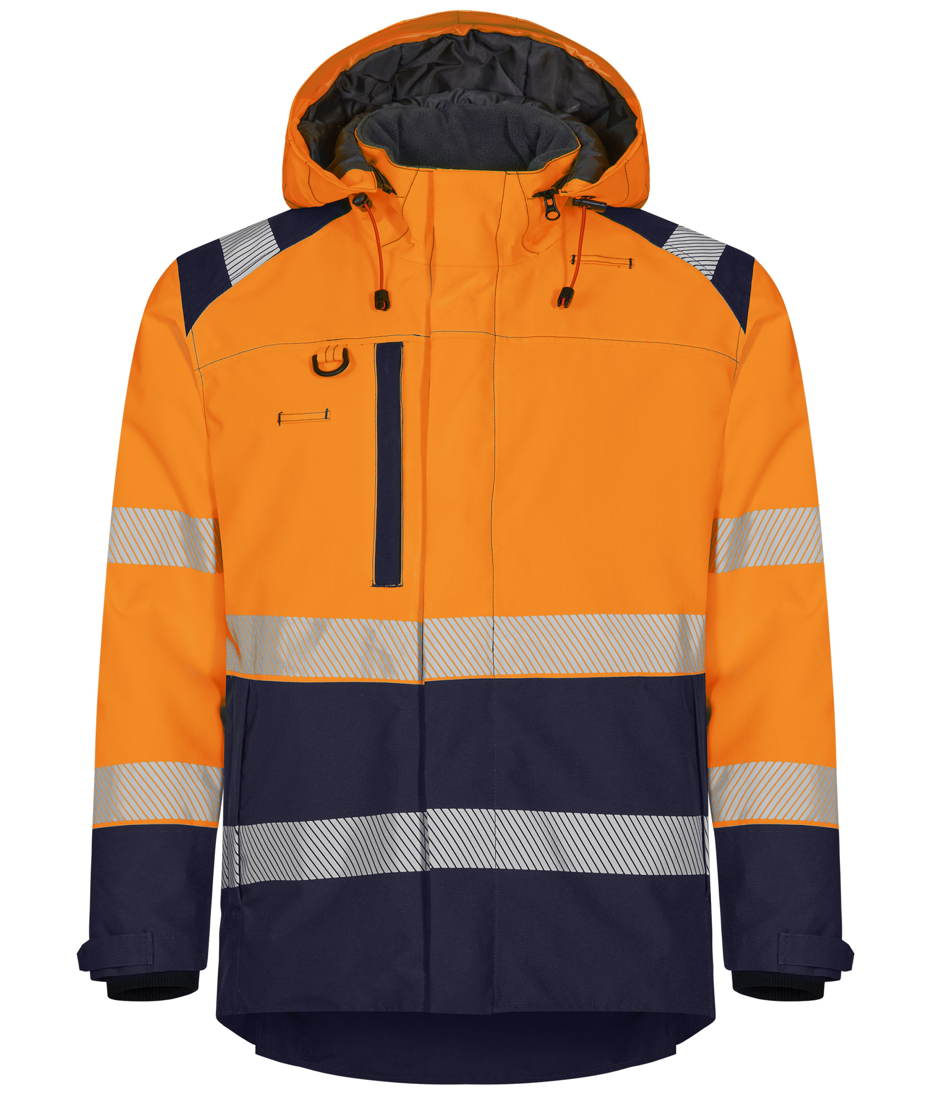 Tranemo Vision HV Winterjacke, Hi-Vis Orange/Marine