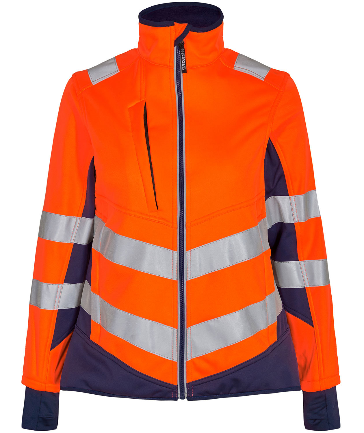 Engel Safety dame softshelljakke, Orange/Blue Ink, Orange/Blue Ink, swatch