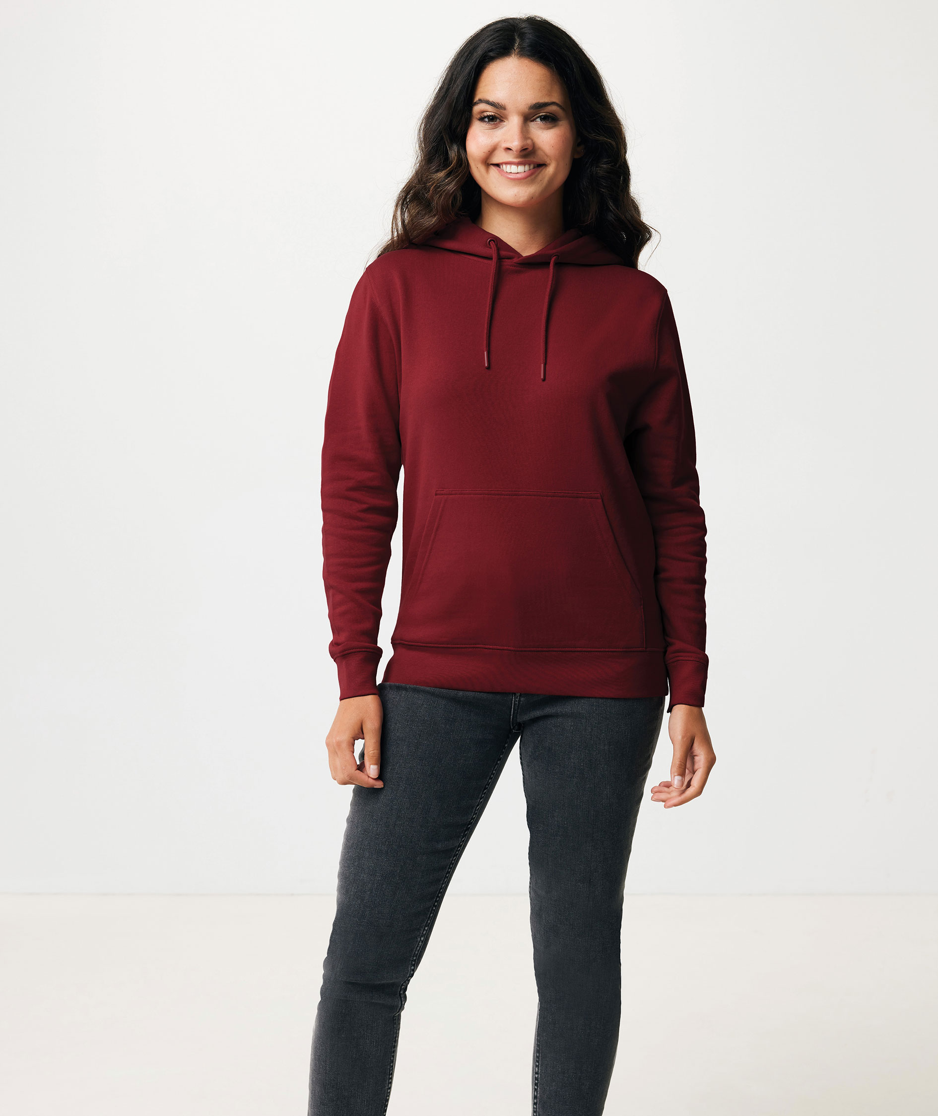 Iqoniq Rila hoodie, Bordeaux Red, large image number 4
