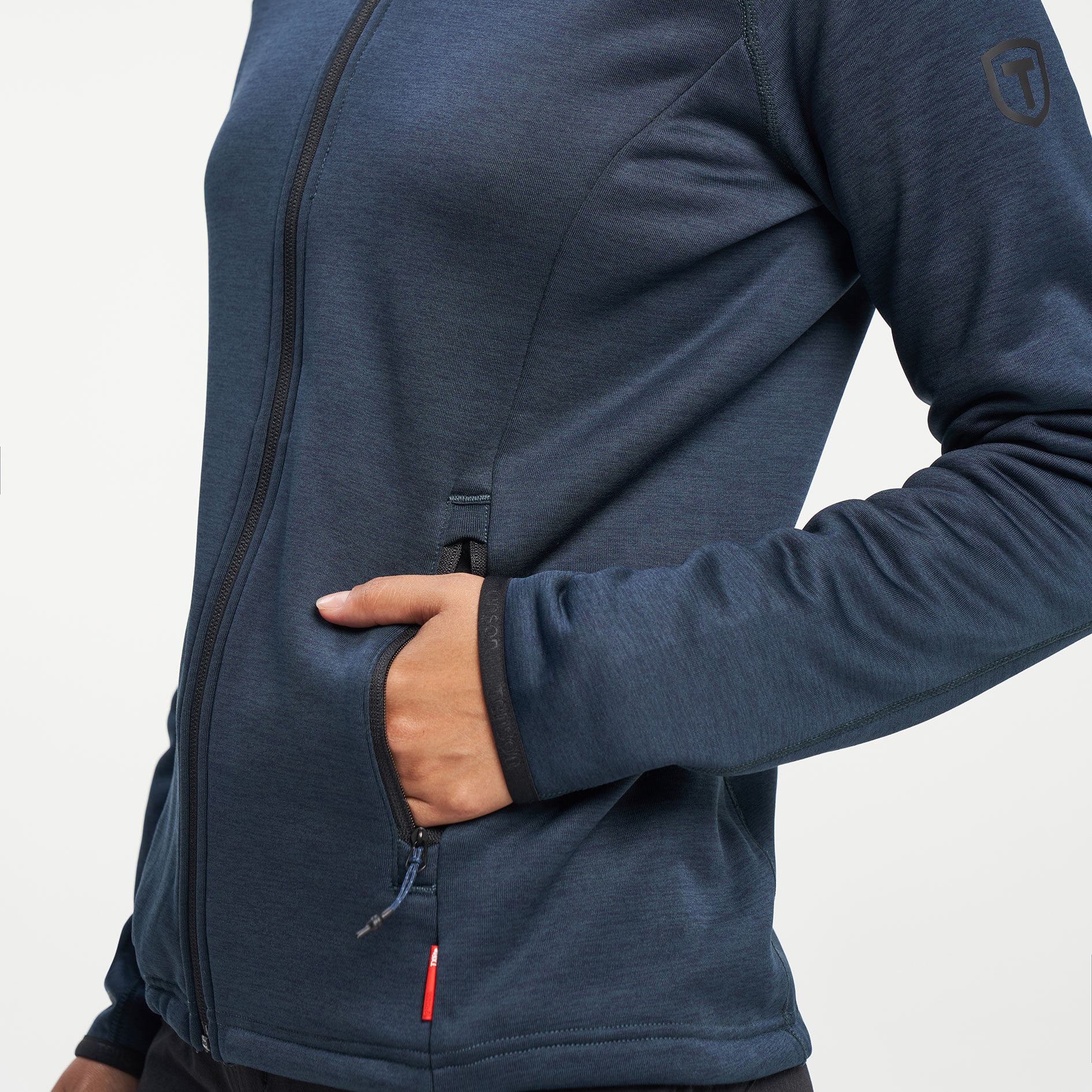 Tenson TXlite dame cardigan, Dark blue, large image number 5