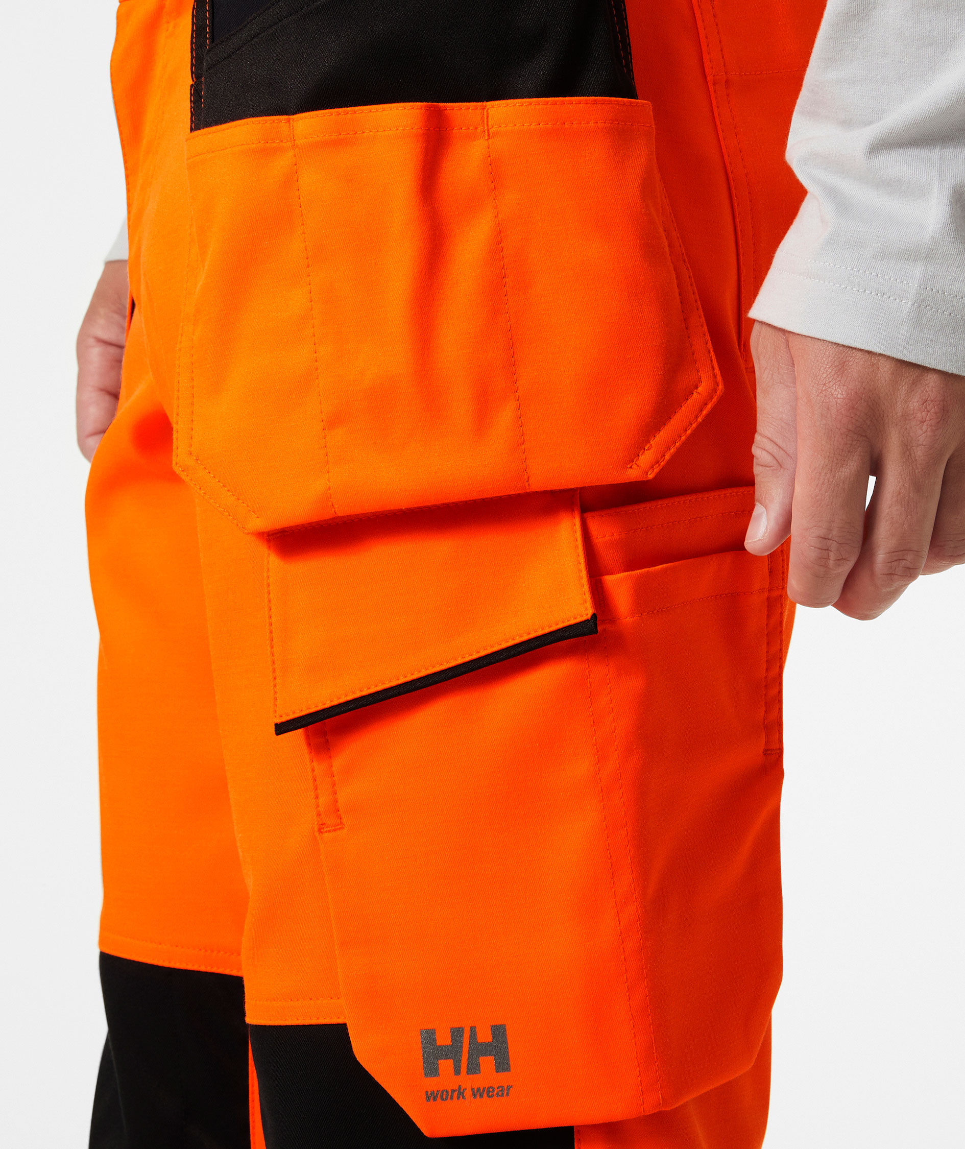 Helly Hansen UC-ME Handwerkerhose, Hi-vis Orange/Ebony, large image number 4