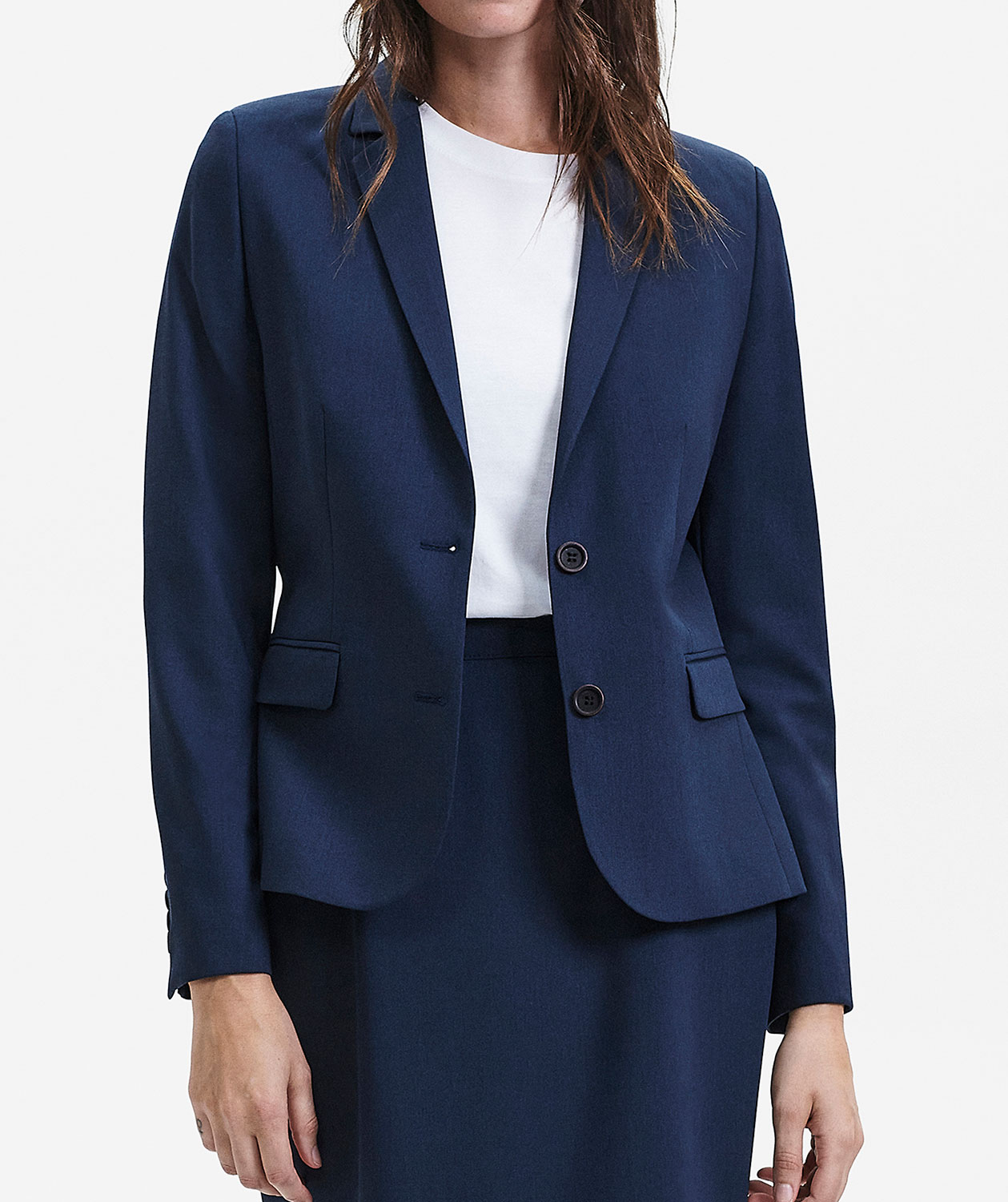 Sunwill Traveller Bistretch Modern fit kavaj dam, Bl&aring;