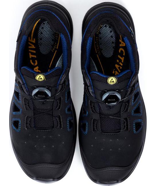 Grisport 70576 safety sandals S1P, Black, large image number 2