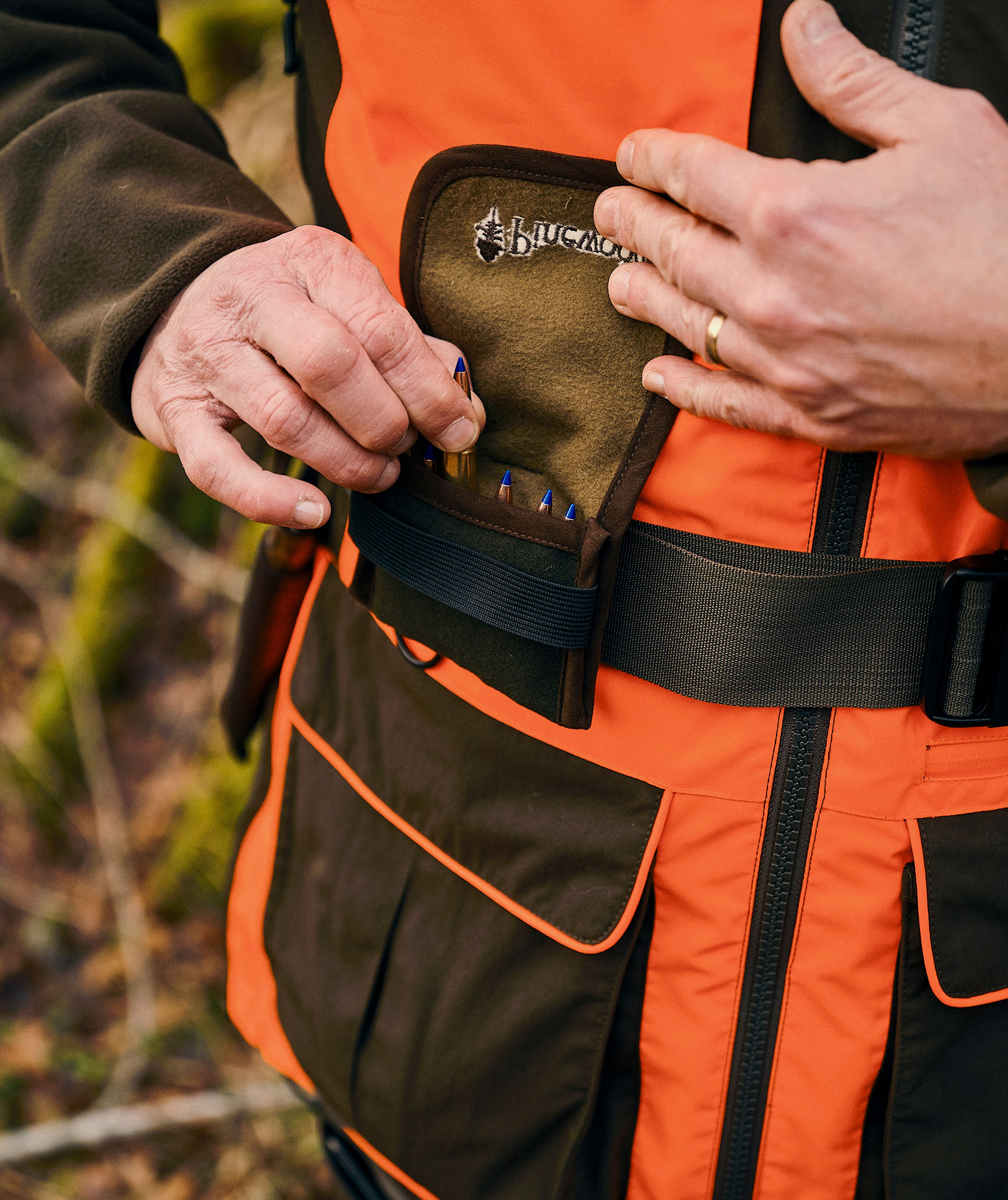 Pinewood Furudal Doghandler vest, Orange/Moss Green, large image number 5