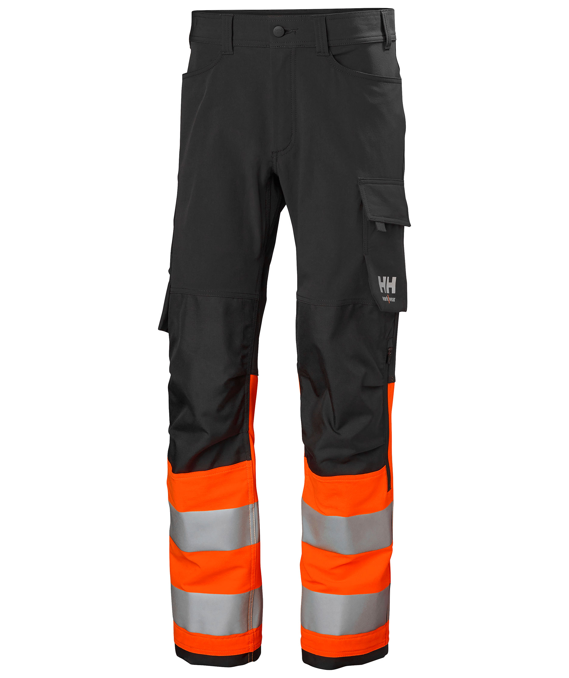Helly Hansen Alna 4X work trousers full stretch, Hi-vis Orange/Ebony, large image number 0