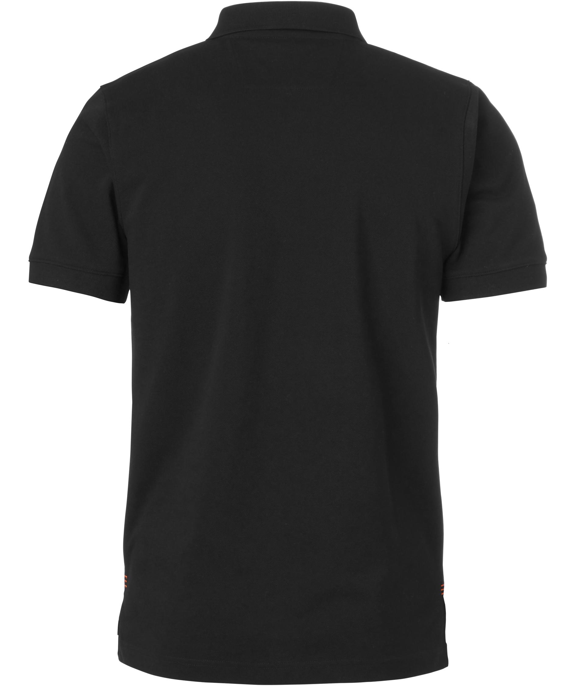South West Weston polo T-shirt, Black/Orange, large image number 2