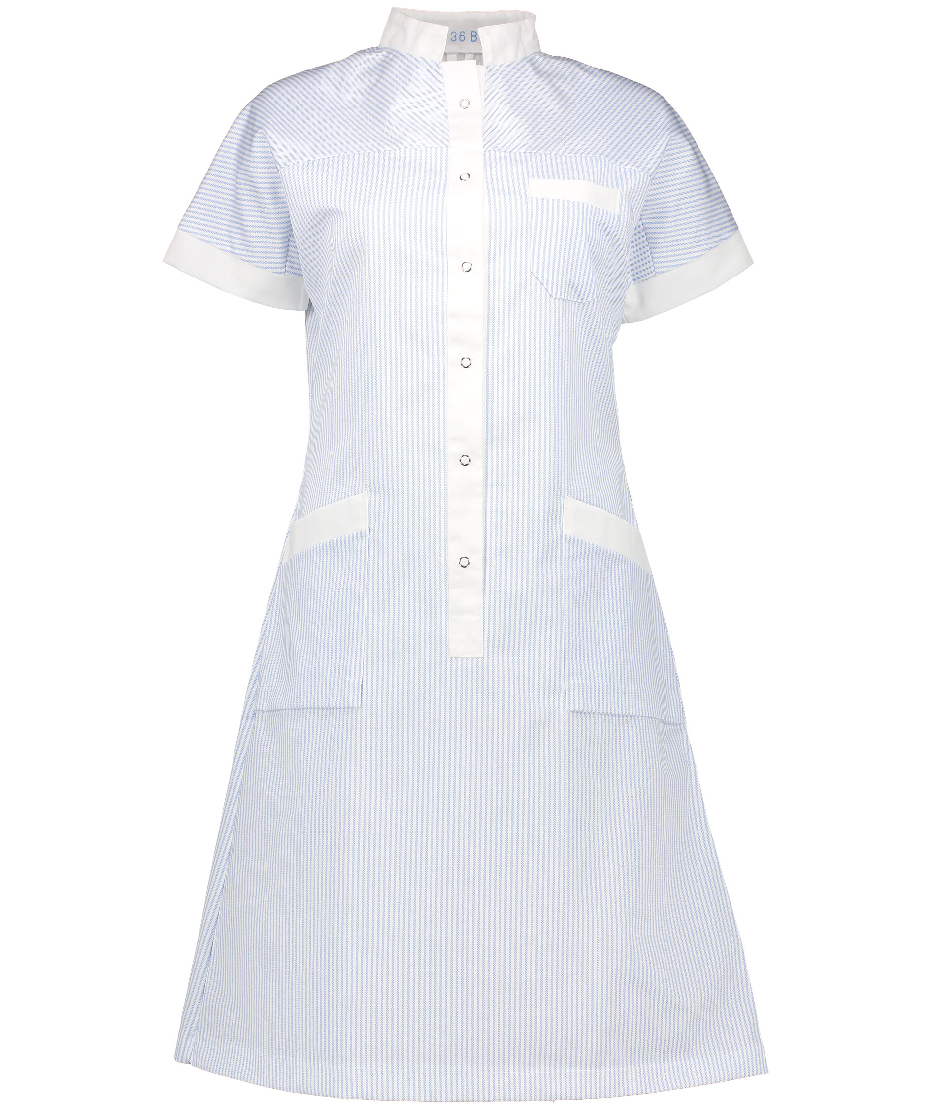 Borch Textile 05193 kjole 210 gsm, Bl&aring;/Hvid&nbsp;Stribet