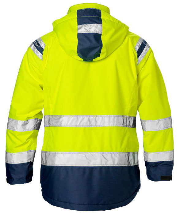 Fristads dame Airtech&reg; vinterjakke 4037 GTT, Hi-vis&nbsp;Gul/Marine, large image number 1