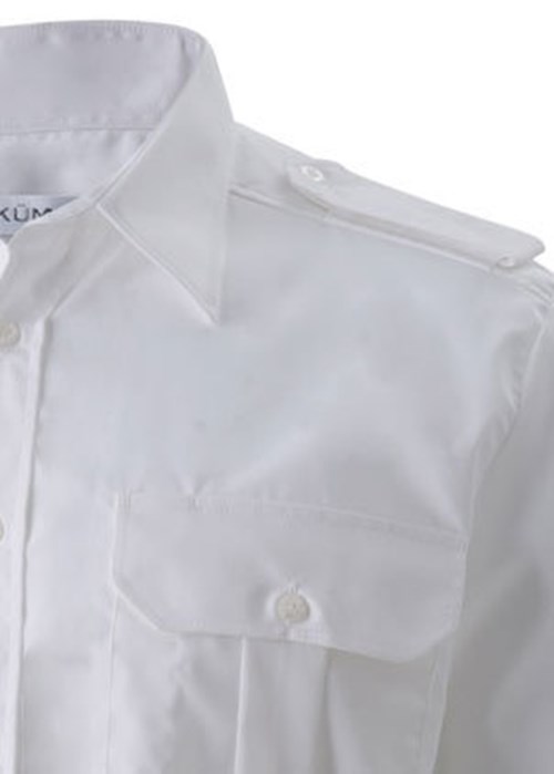 K&uuml;mmel Frank Classic fit pilot shirt with extra sleeve-length, White, large image number 2
