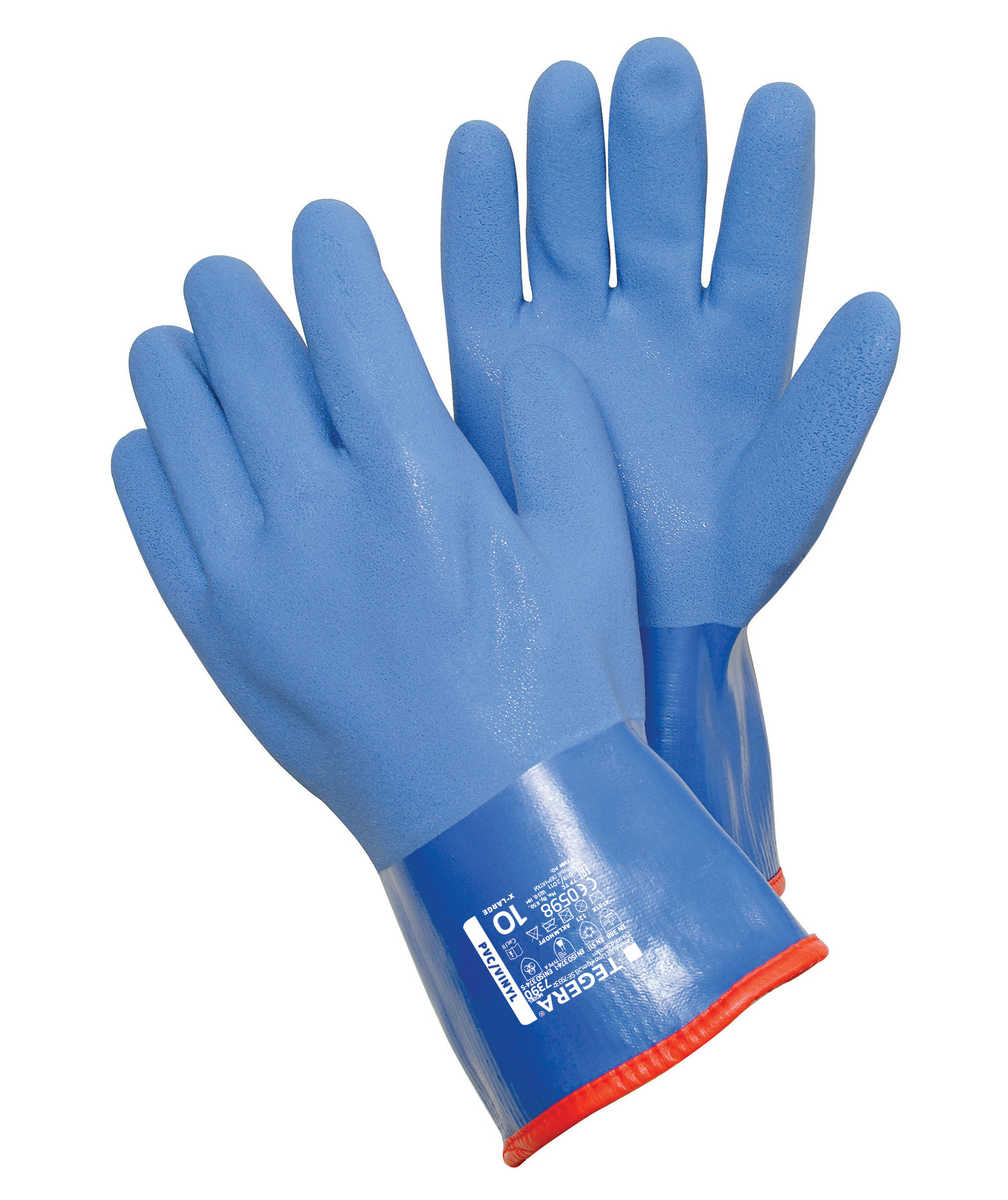 Tegera 7390 vinter kemikalieskyddshandskar, Bl&aring;