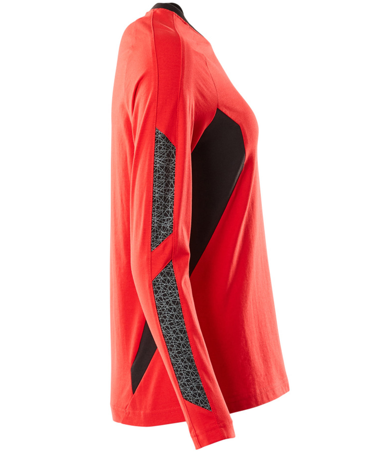 Mascot Accelerate langermet dame T-skjorte, Signal r&oslash;d/svart, large image number 2