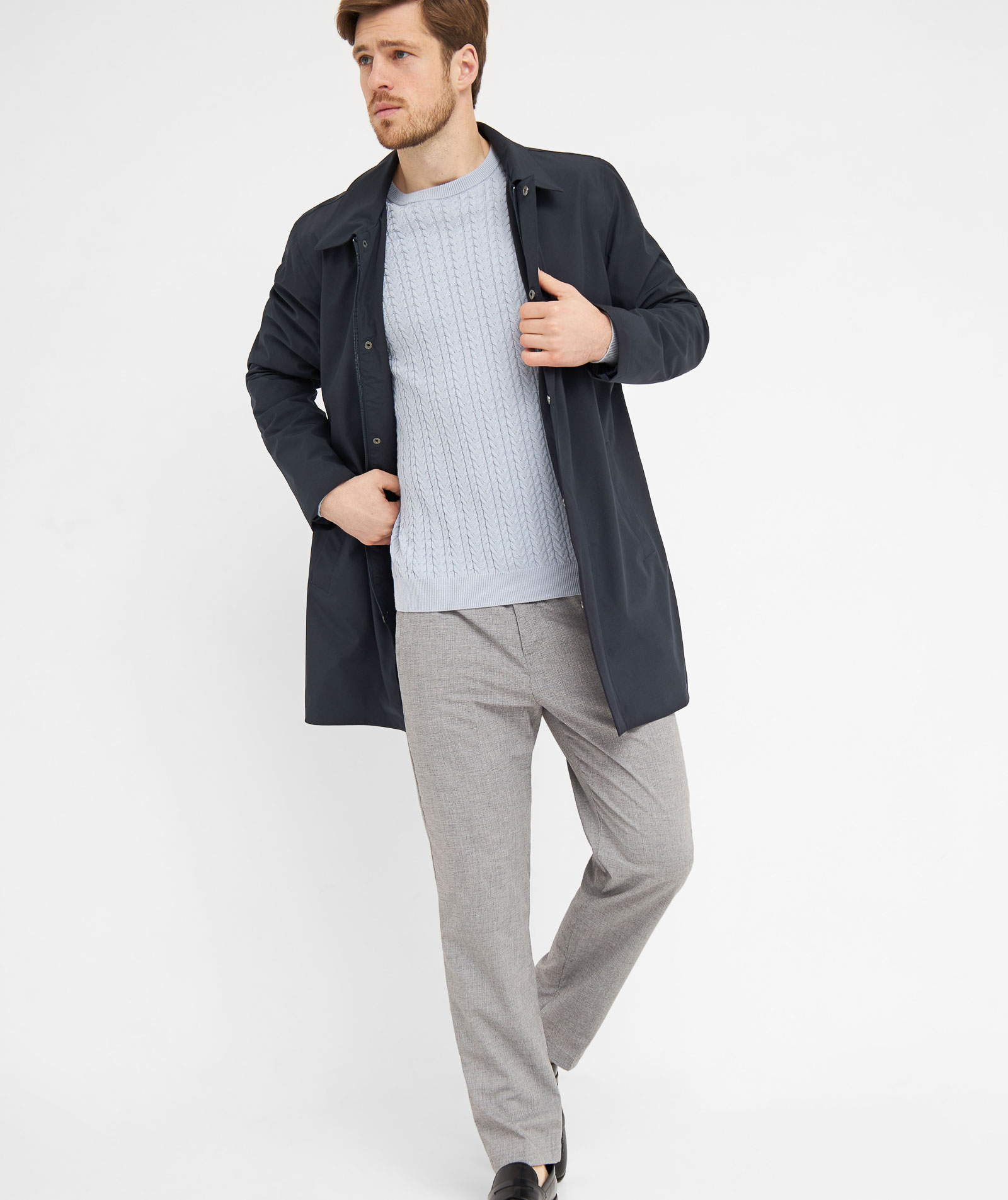 Clipper Inverness l&aring;ng jacka, Navy Night Sky, large image number 6