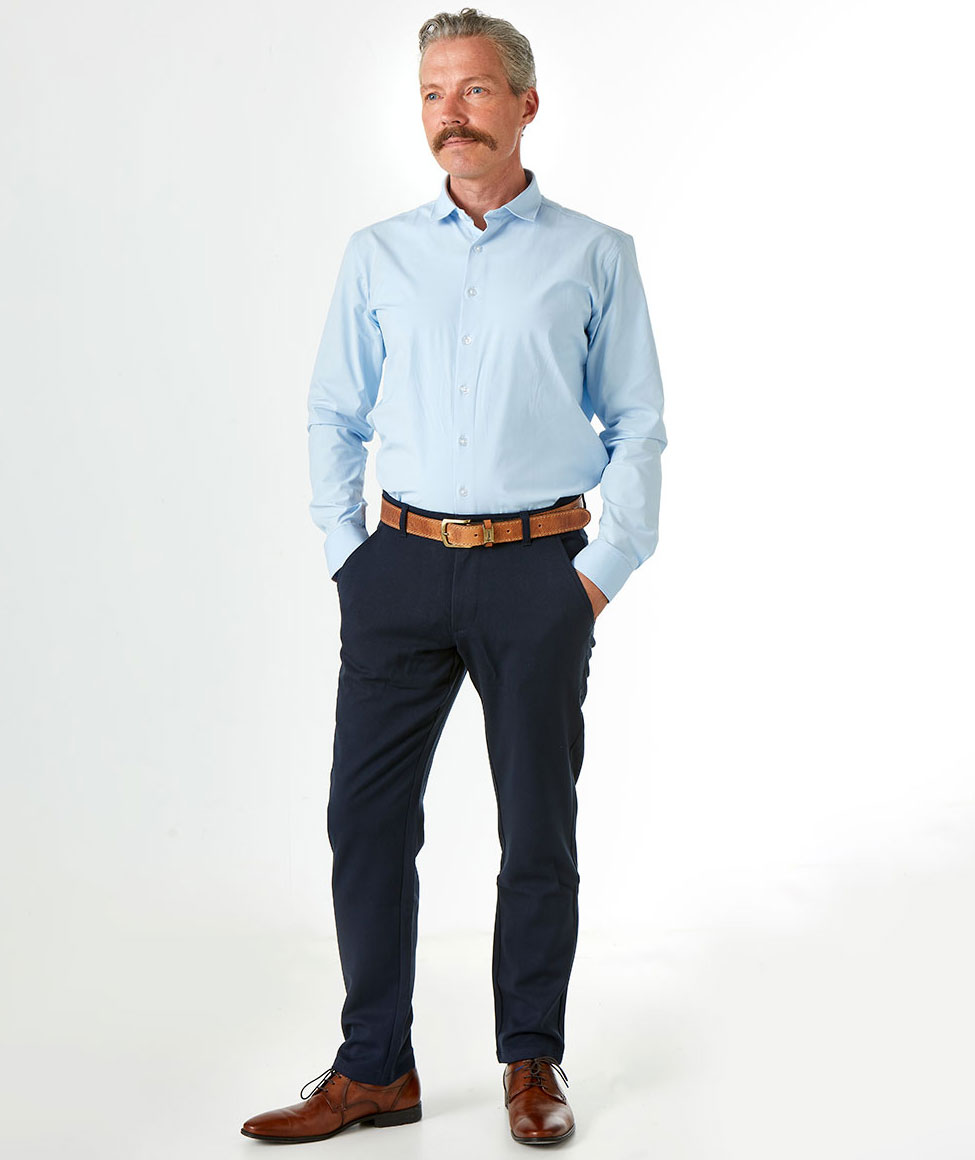 NewTurn Stretch Regular fit chinos, Navy