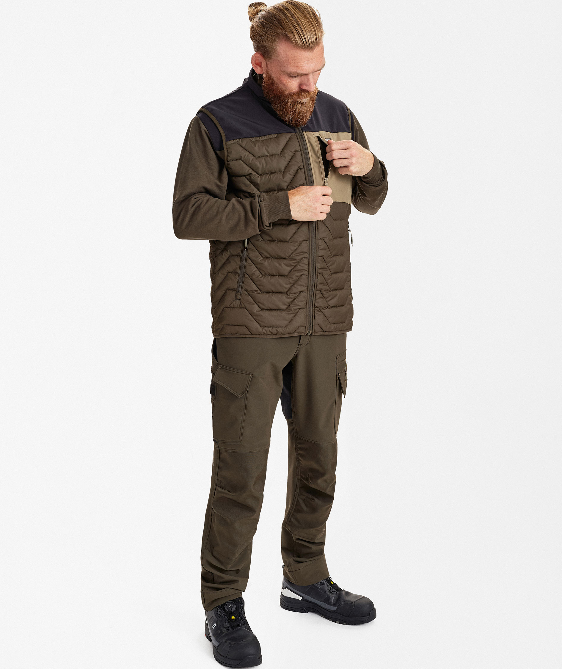 Engel Entire vadderad v&auml;st, Forest Green/Black, large image number 2