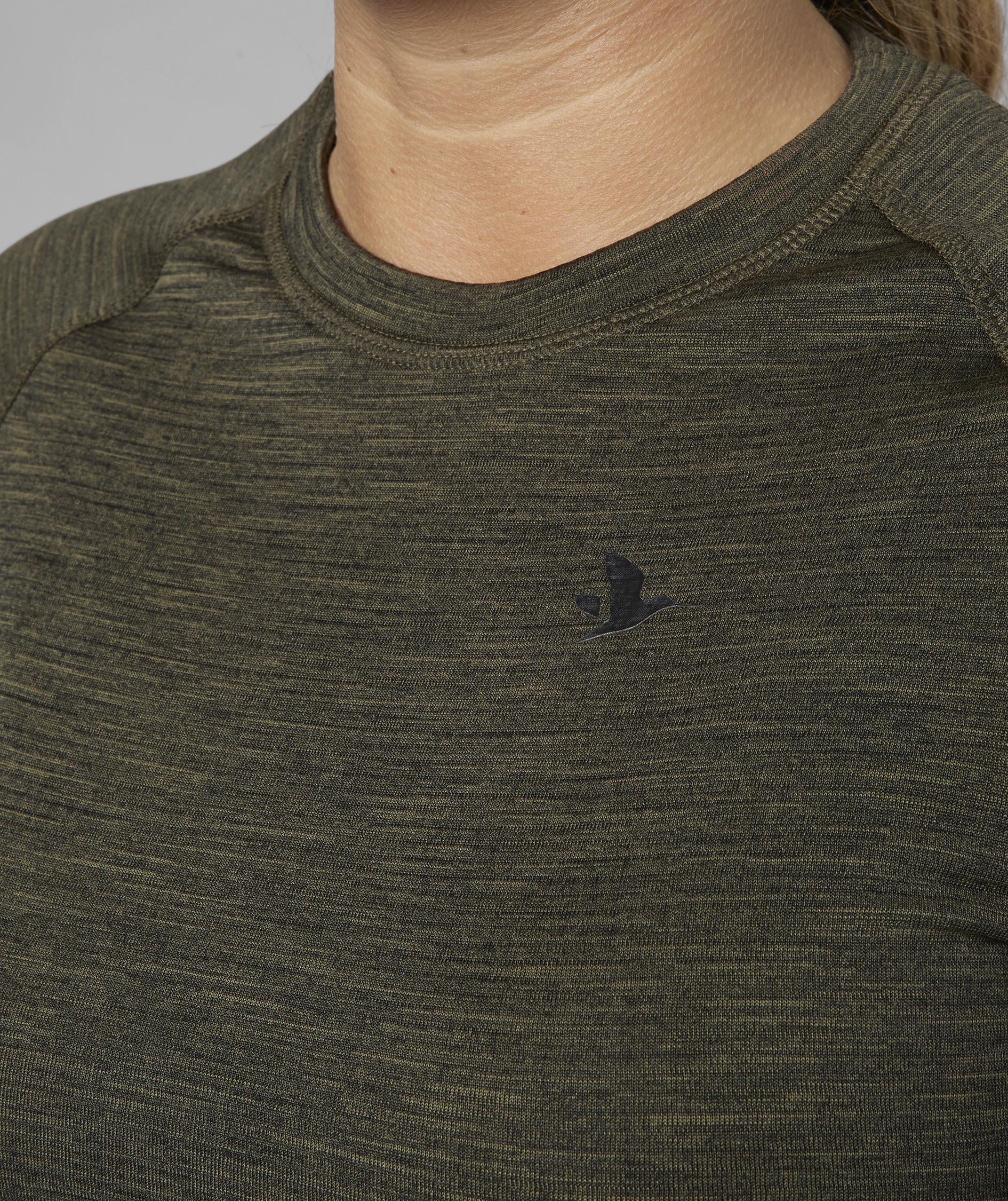 Seeland Active l&aring;ng&auml;rmad T-shirt dam, Pine green, large image number 2