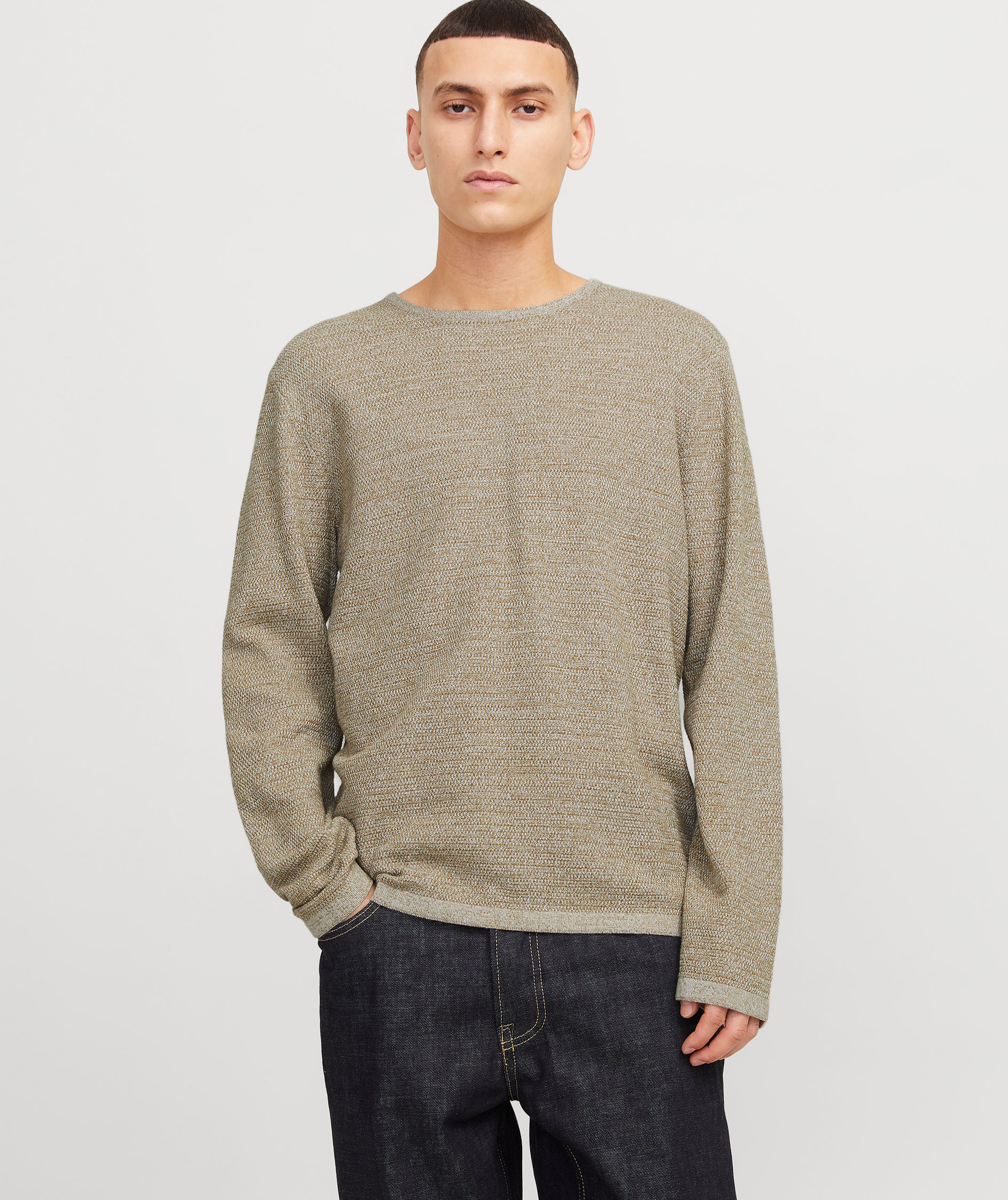 Jack & Jones JJEGEORGE stickad tr&ouml;ja, Coriander, large image number 6