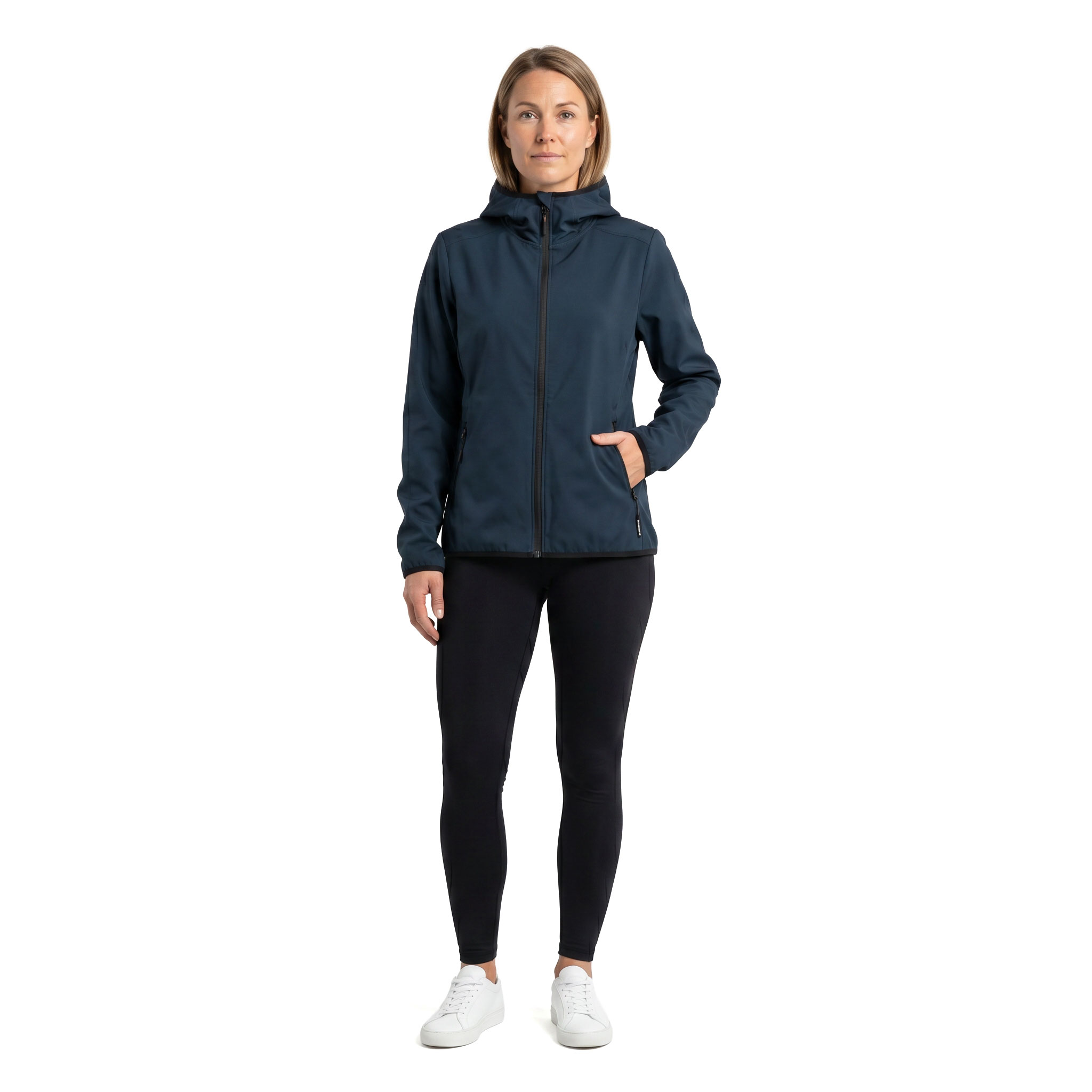 Westborn women's hoodie with zipper, Midnight Blue, large image number 2