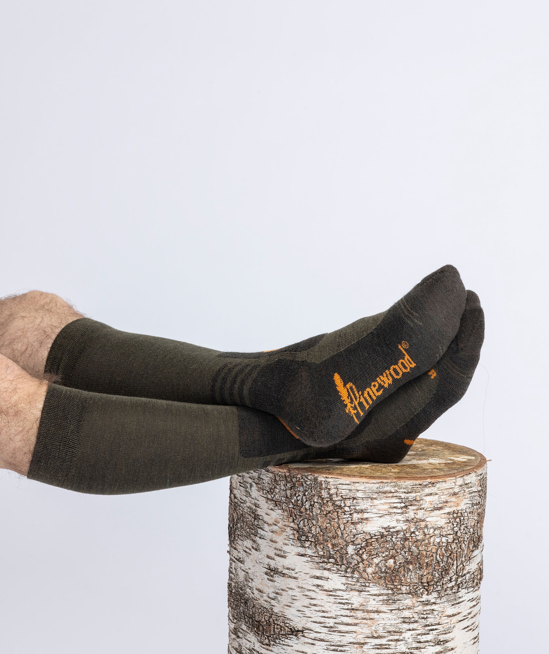 Pinewood Outdoor Multi Sport lange str&oslash;mper, Green/Beige, large image number 2