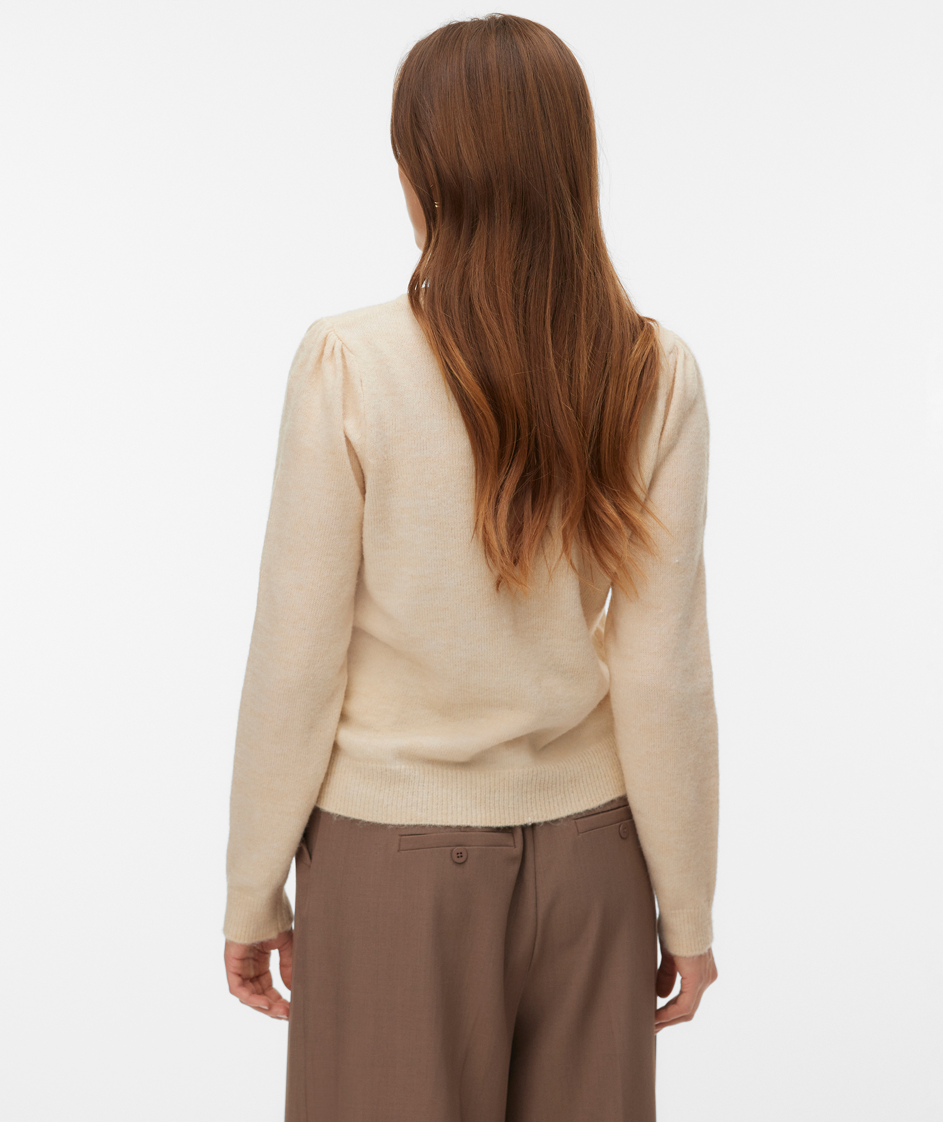 Vero Moda VMFIORELLA stickad tr&ouml;ja dam, Birch, large image number 2