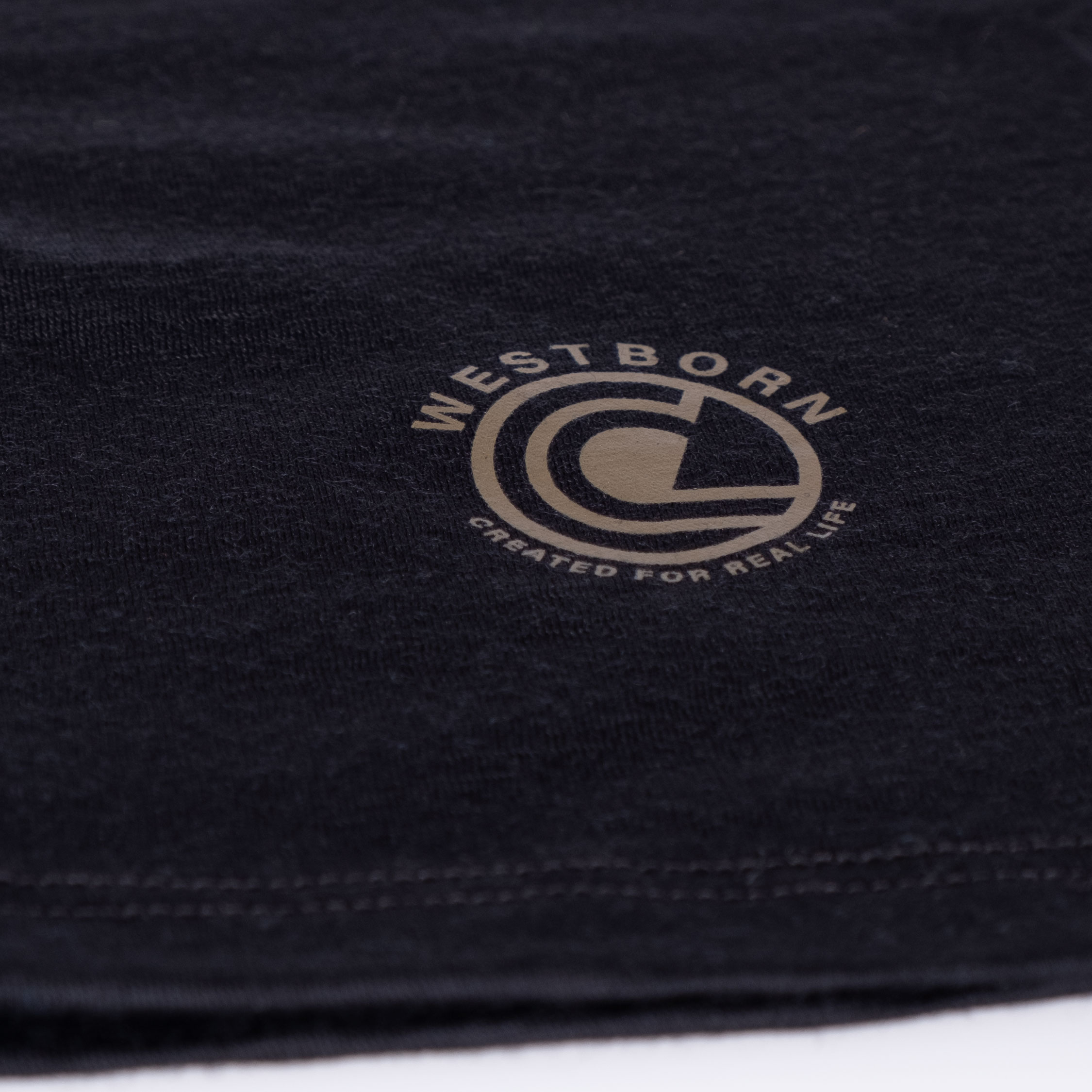 Westborn halsr&oslash;r med merinould, Black, Black, large image number 5