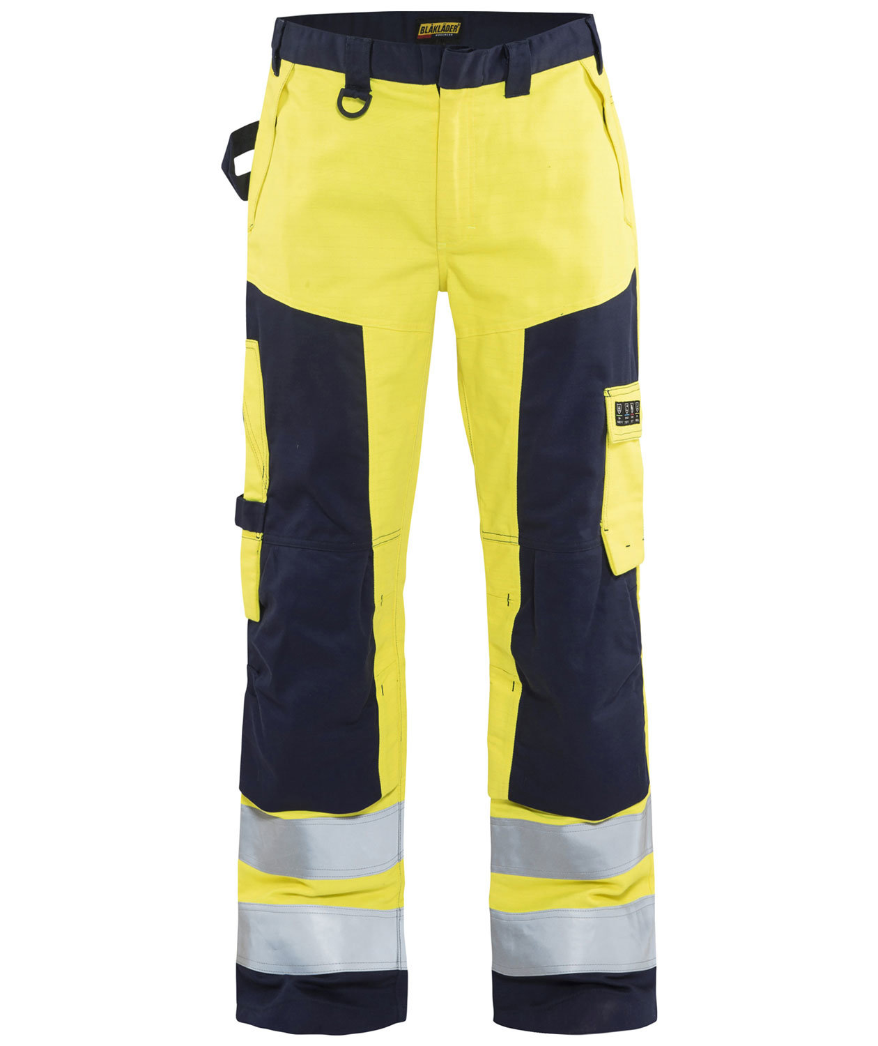 Bl&aring;kl&auml;der Multinorm arbetsbyxa, Varsel gul/marinbl&aring;, large image number 0