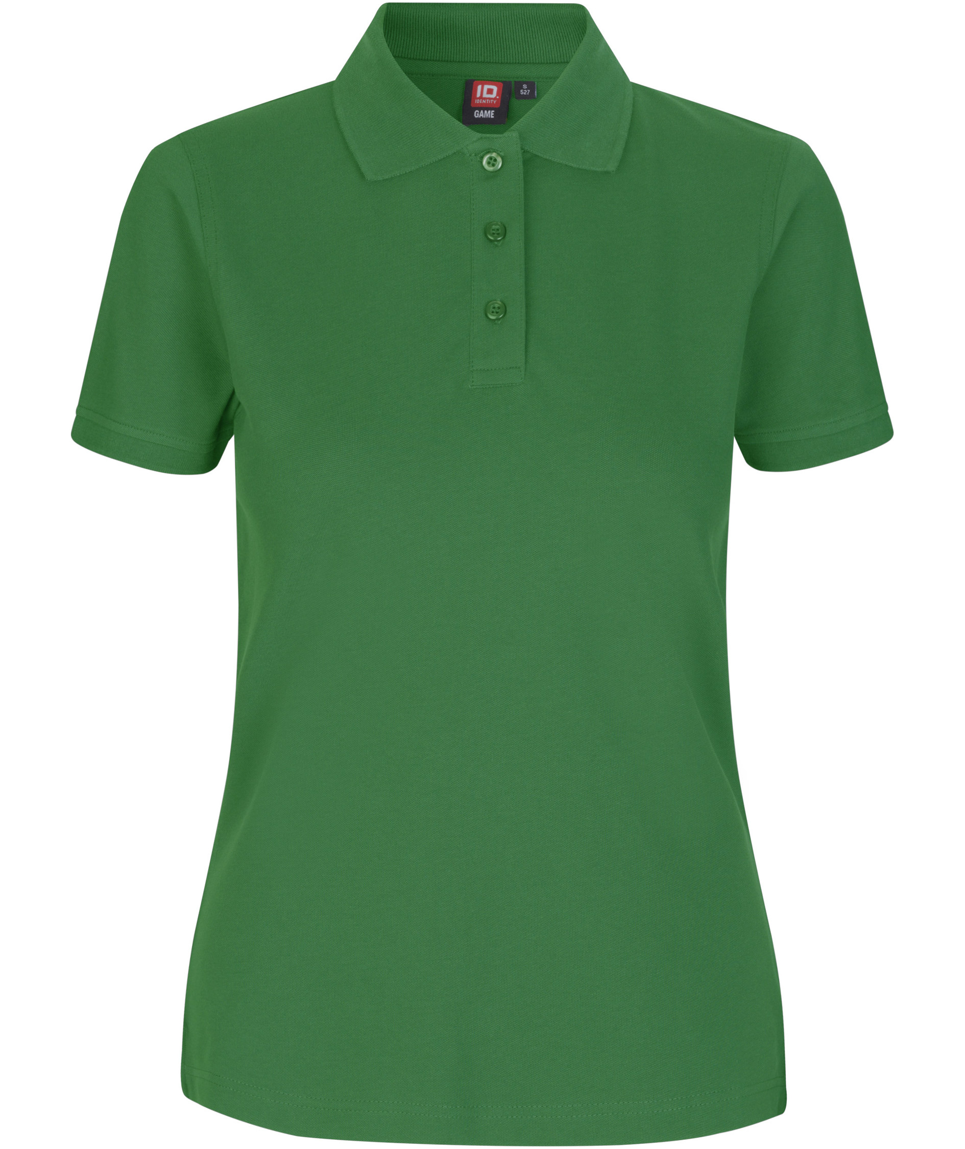 ID dame Pique Polo T-shirt med stretch, Gr&oslash;n, Gr&oslash;n, swatch