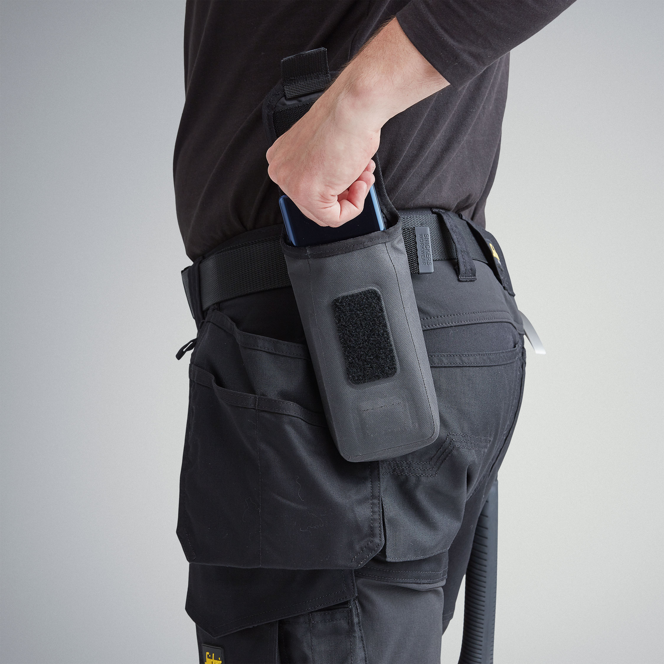 Snickers beskyttende mobillomme, Svart, Svart, large image number 2