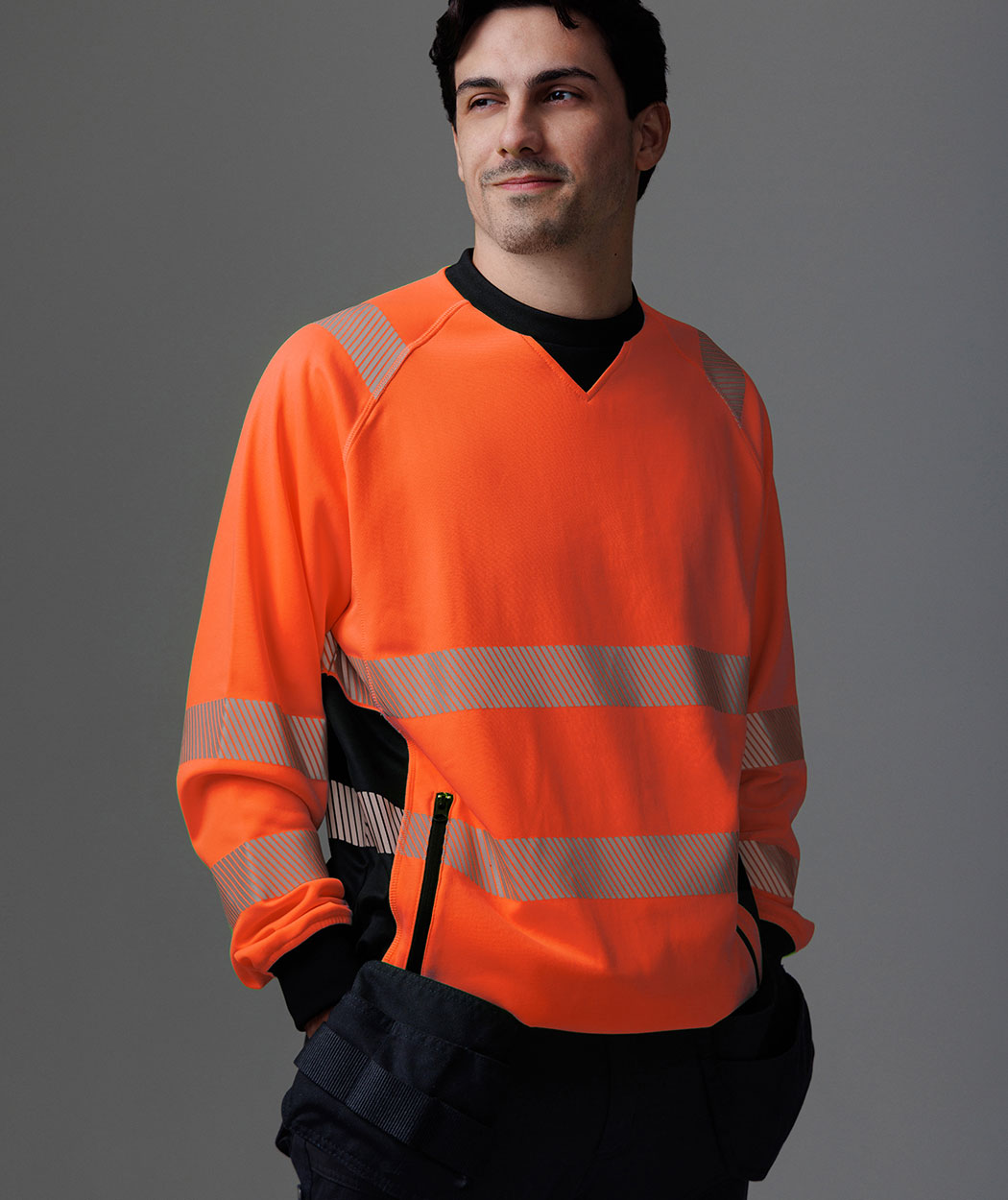 YOU Dalby sweatshirt, Safety orange, large image number 1