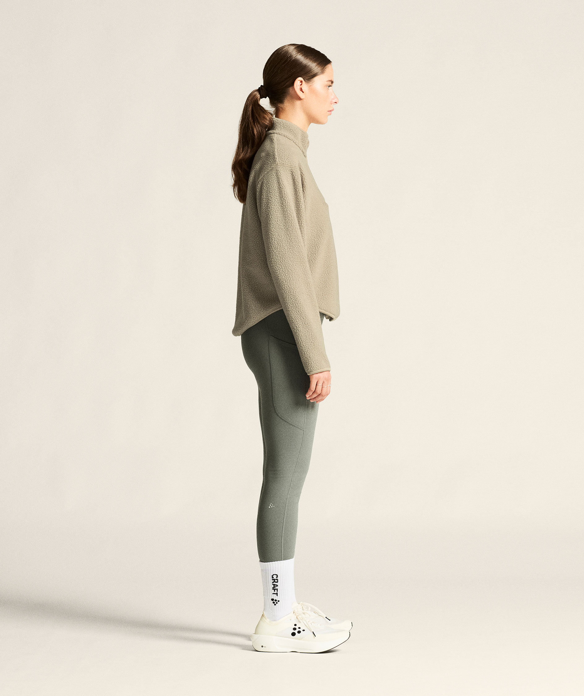 Craft Join half zip p&auml;lsfibertr&ouml;ja dam, Hay, large image number 10